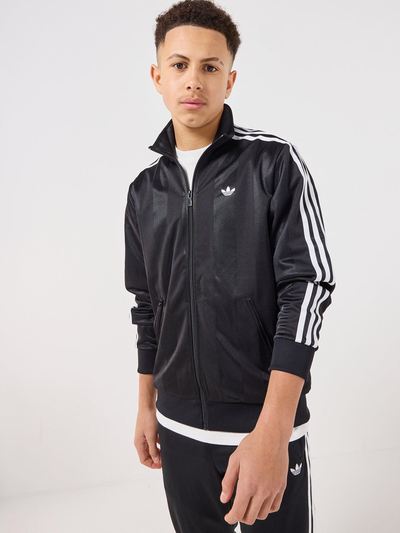 Image 5 of 7 of adidas Originals Junior Unisex Firebird Loose Jacquard Track Top - Black