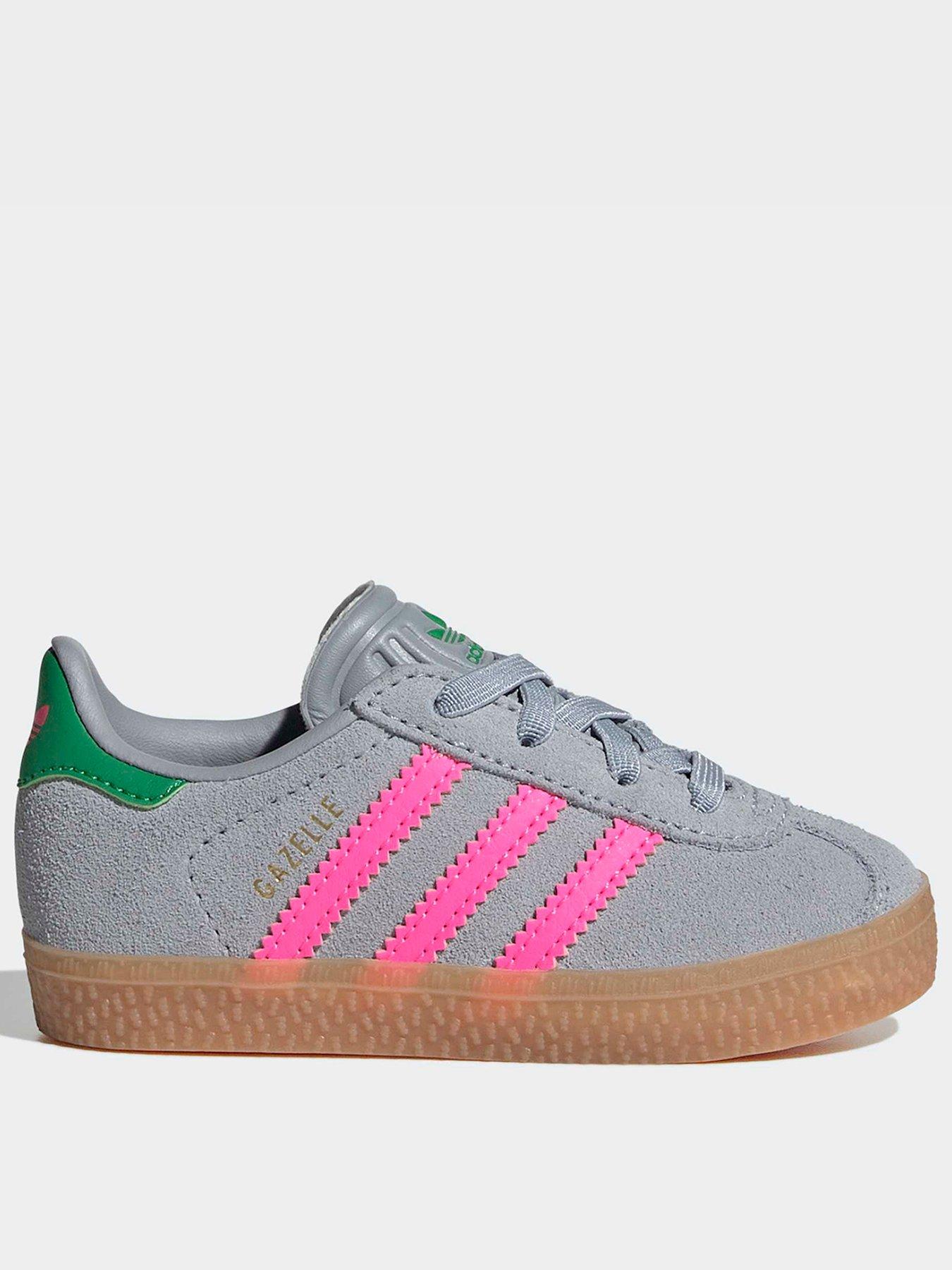adidas Originals Infant Unisex Gazelle Cf El - Silver
