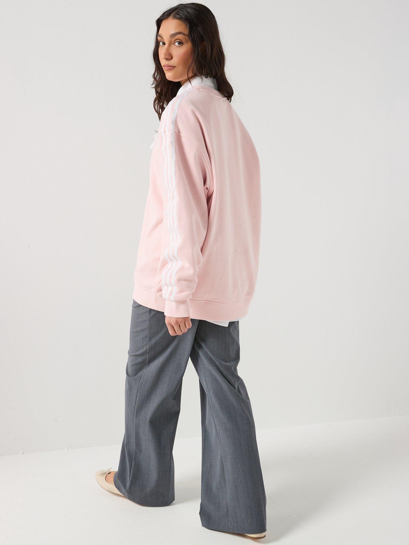Image 2 of 6 of adidas Originals Womens Branded Crew Top - Pink