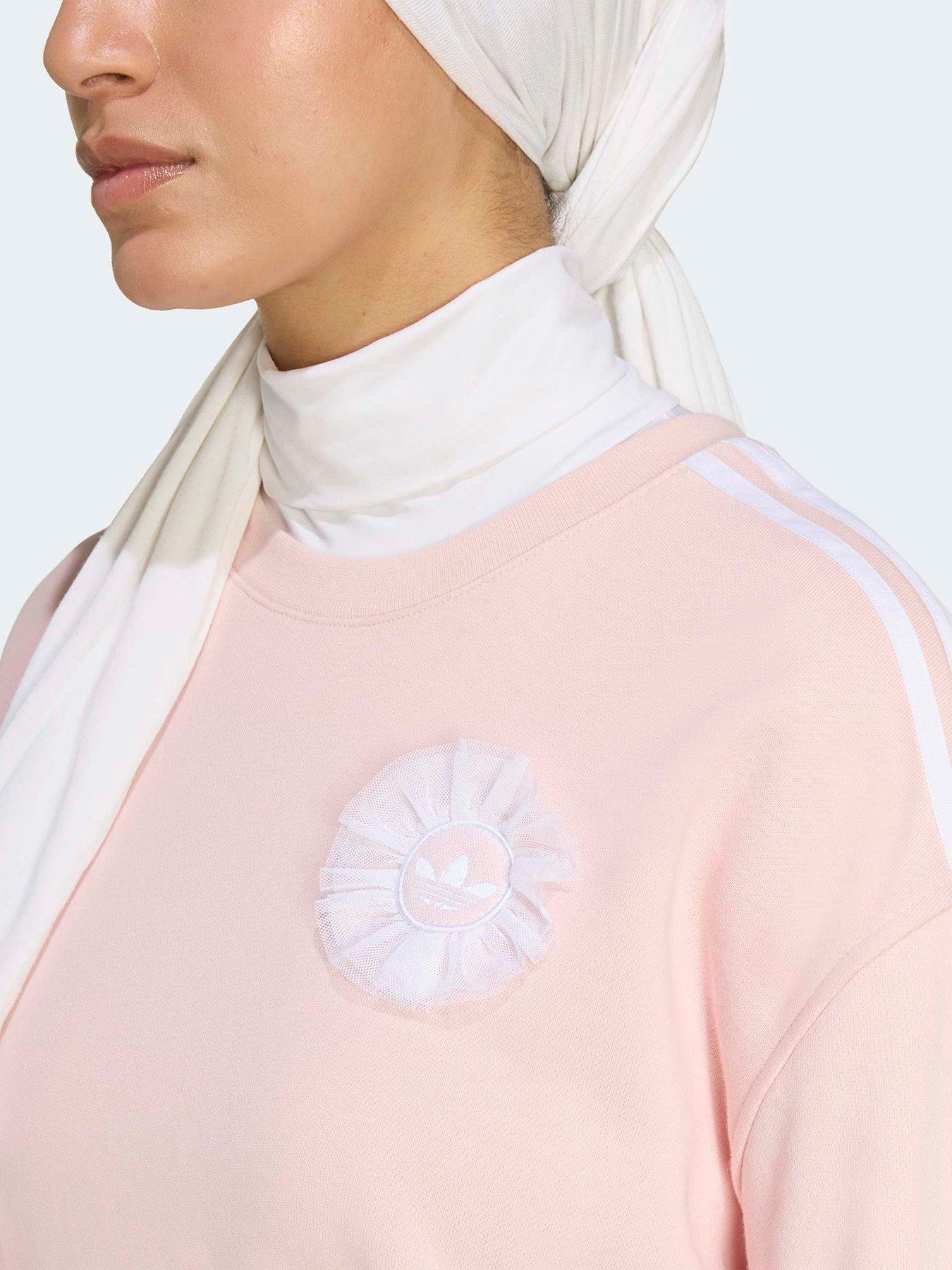Image 5 of 6 of adidas Originals Womens Branded Crew Top - Pink