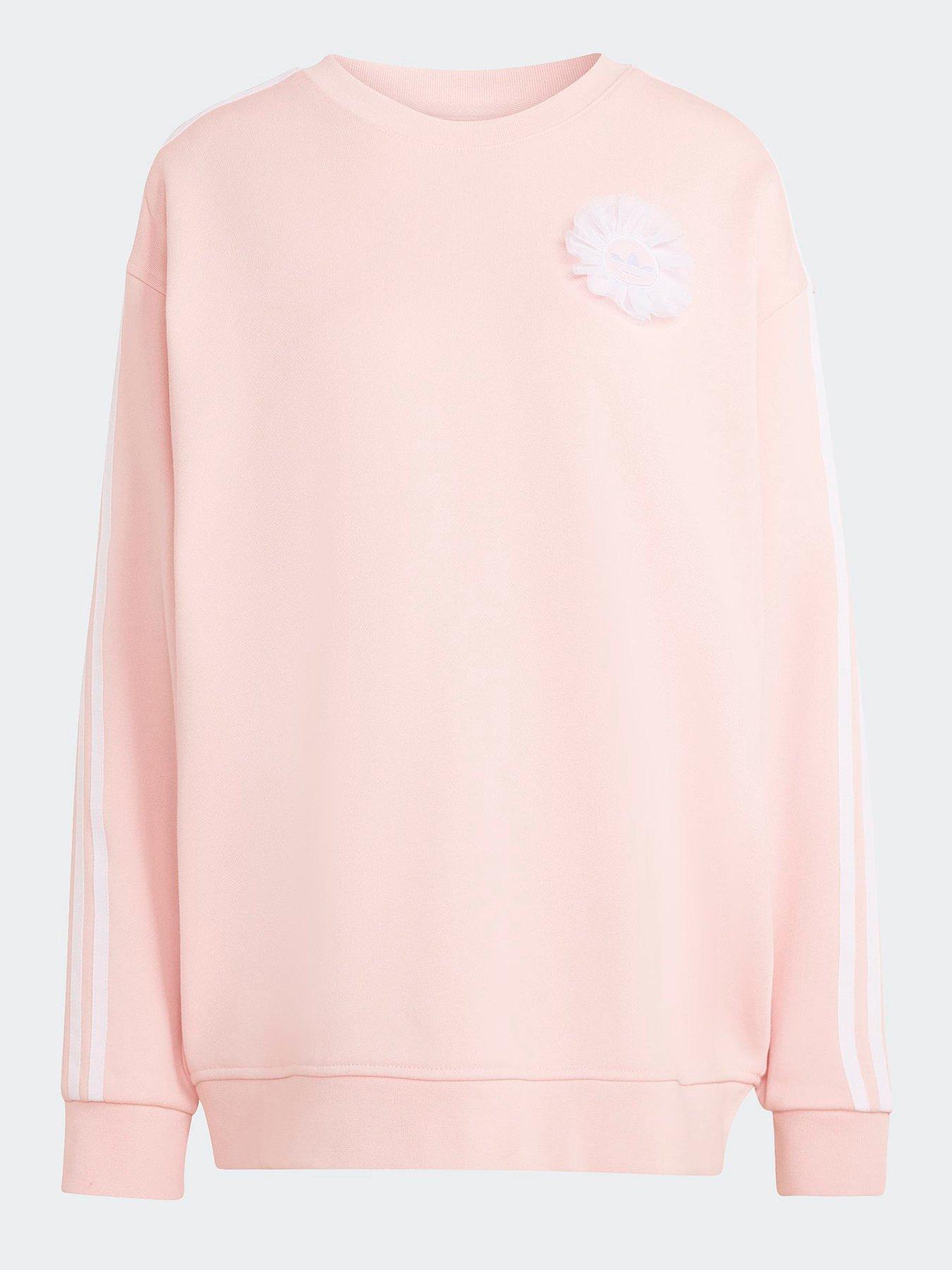 Image 6 of 6 of adidas Originals Womens Branded Crew Top - Pink