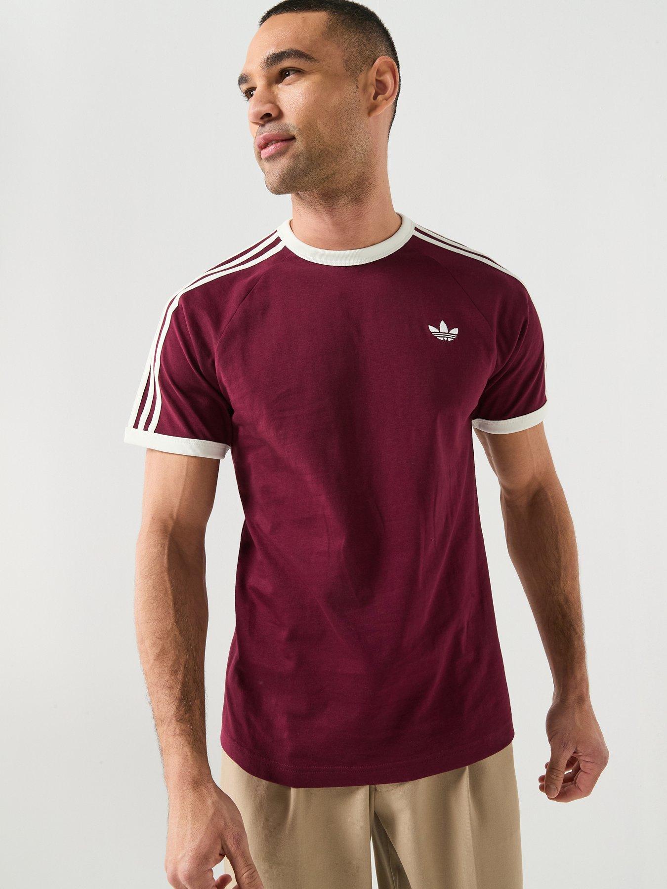 adidas Originals Men's 3-Stripes Tee - Red