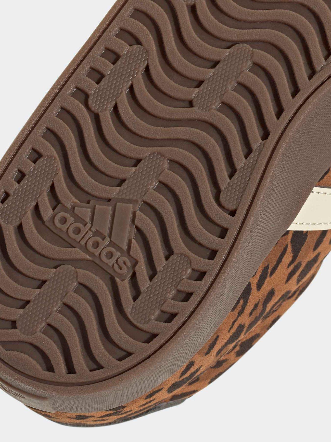 Image 5 of 6 of adidas Sportswear Womens Vl Court Leopard Trainers - Brown