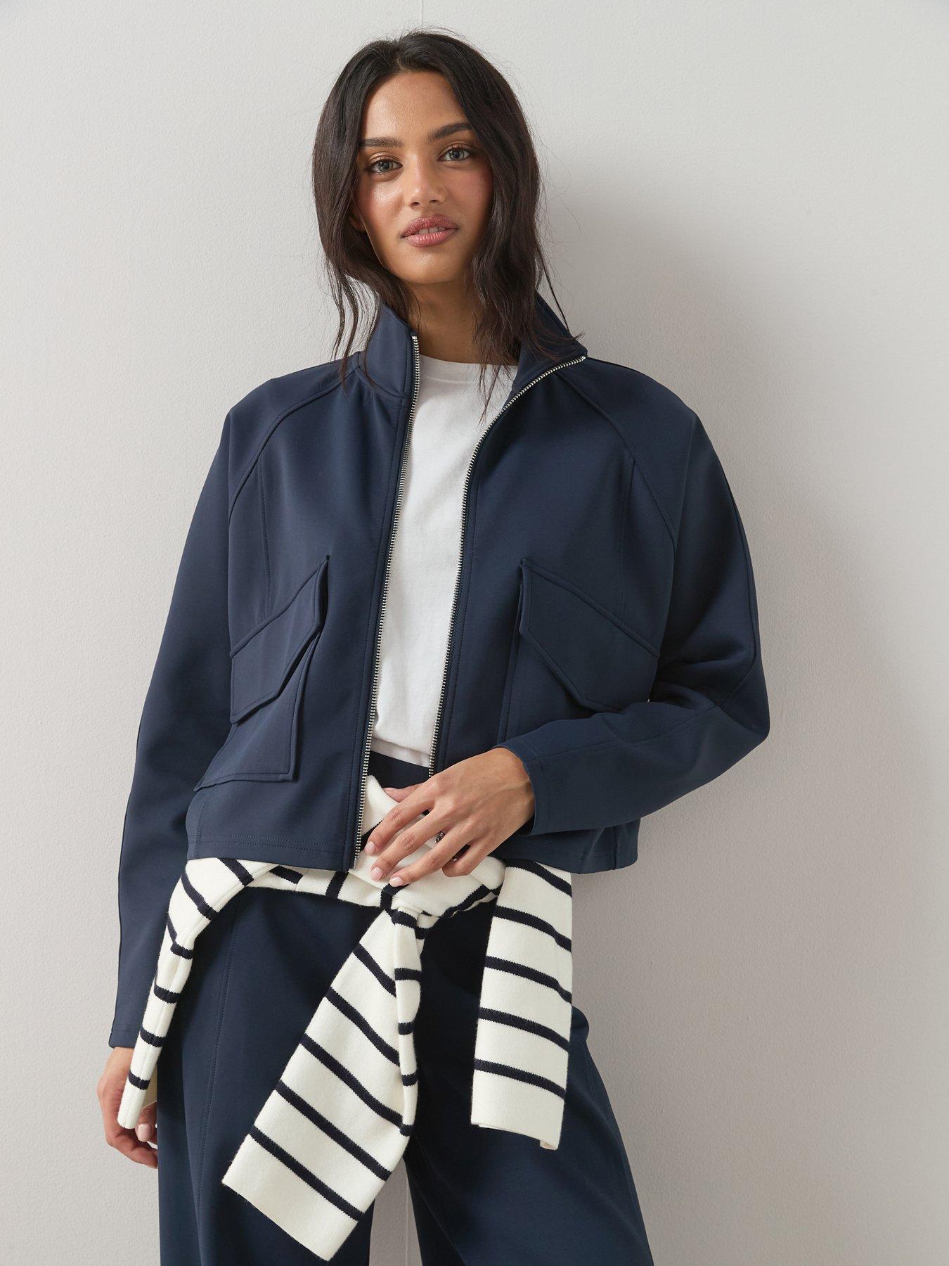 The Very Collection Scuba Utility Jacket Co-ord