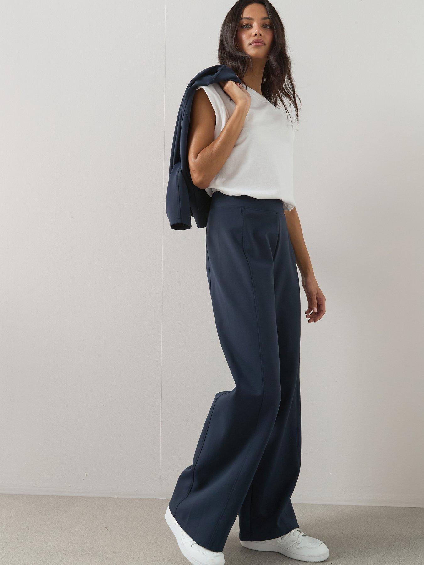 The Very Collection Scuba Wide Leg Trouser Co-ord