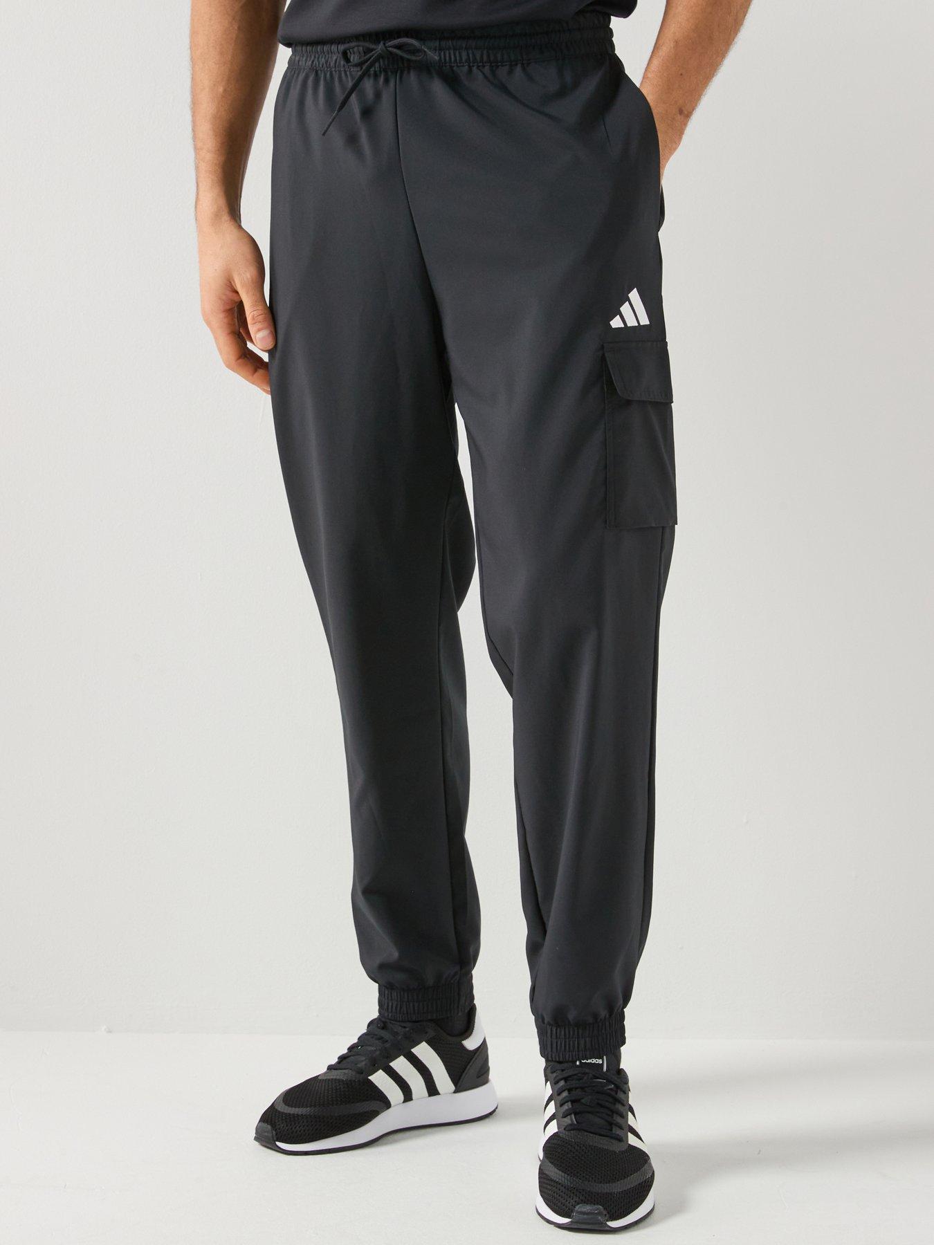 adidas Sportswear Men's Essentials Small Logo Cargo Pants - Black