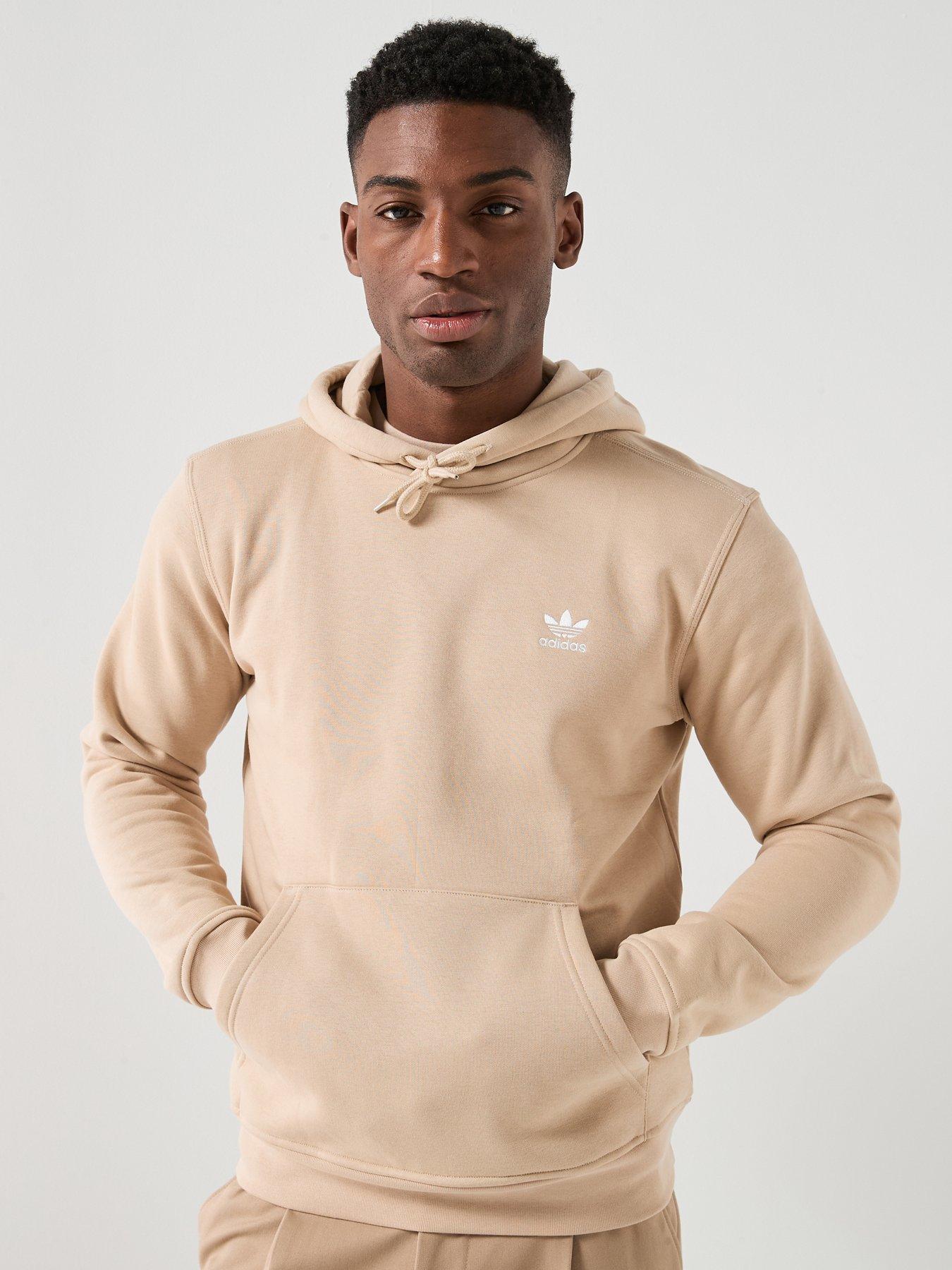 adidas Originals Men's Trefoil Essentials Hoodie - Beige