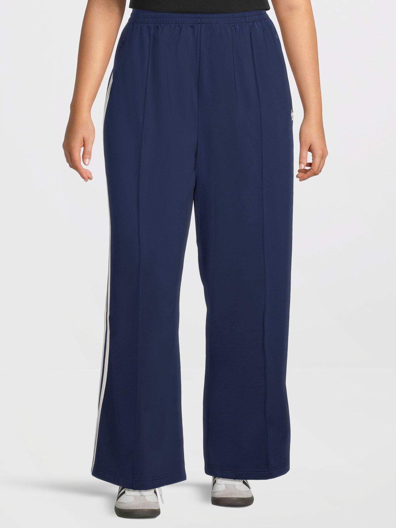 adidas Originals Women's Plus Size Firebird Loose Track Pants - Blue