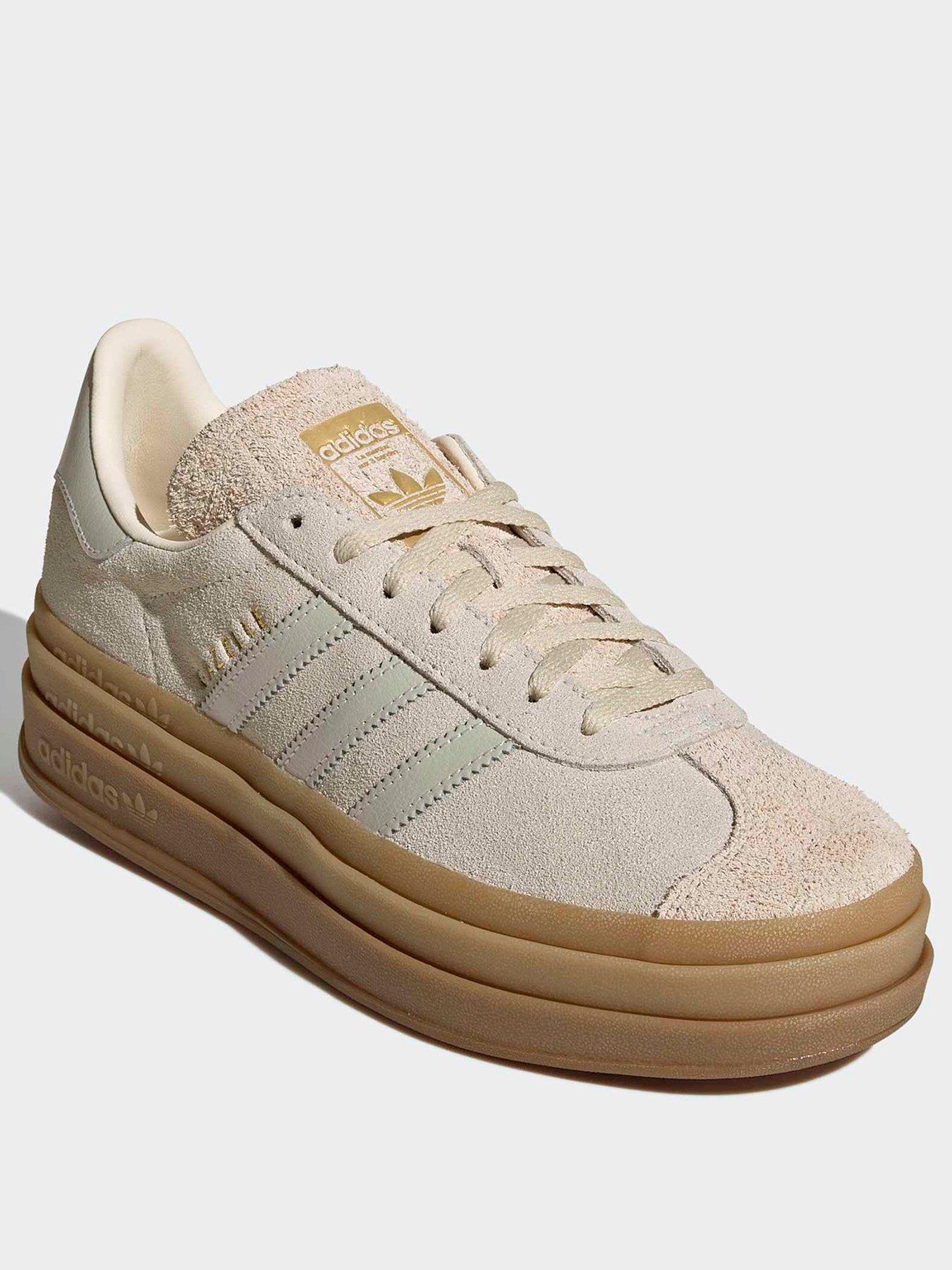 adidas gazelle silver green womens adidas Originals Womens Gazelle Bold Trainer - Pink - Size