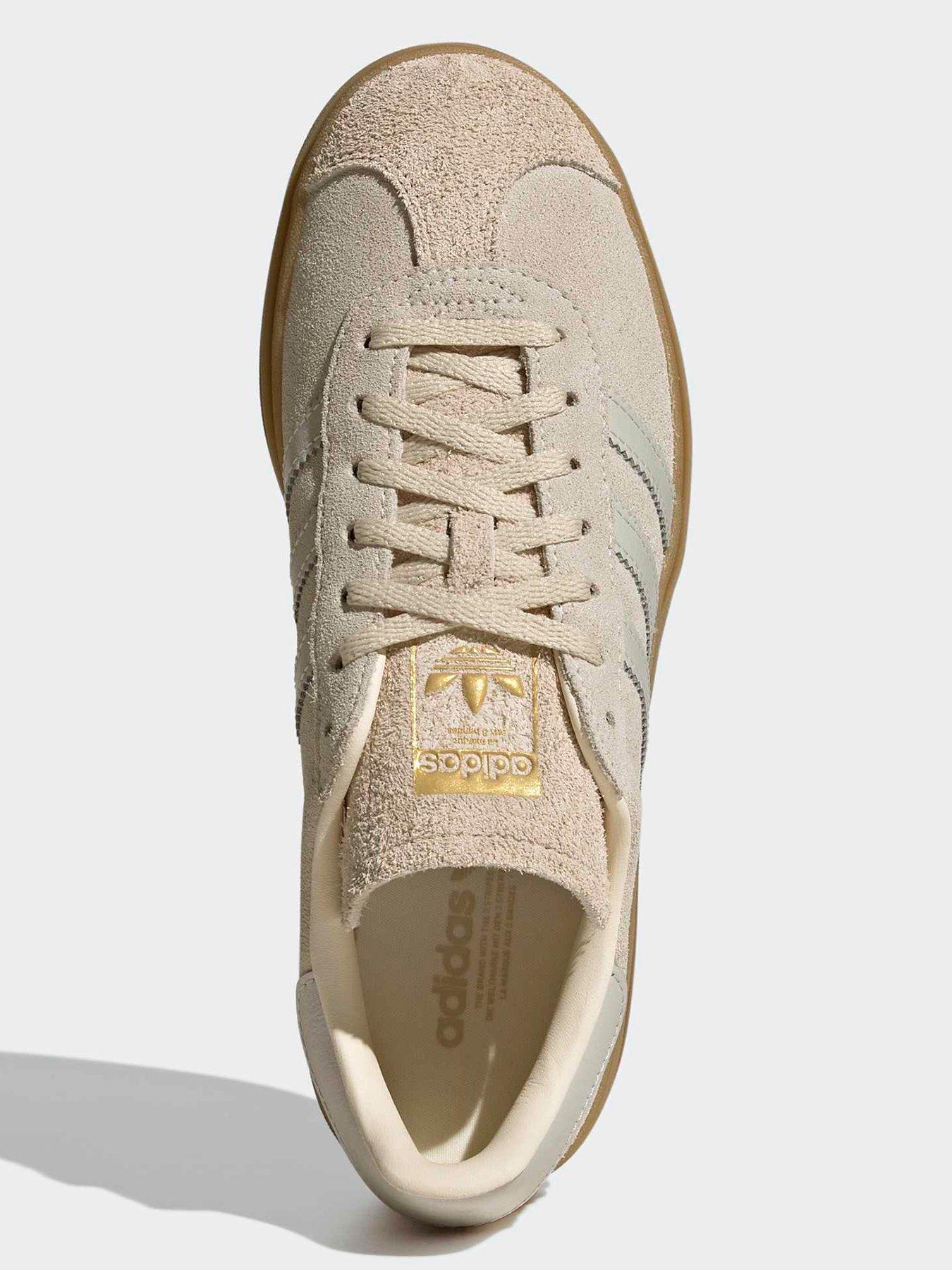 adidas gazelle silver green womens Adidas Gazelle Bold beige and red knit sneakers main image 1