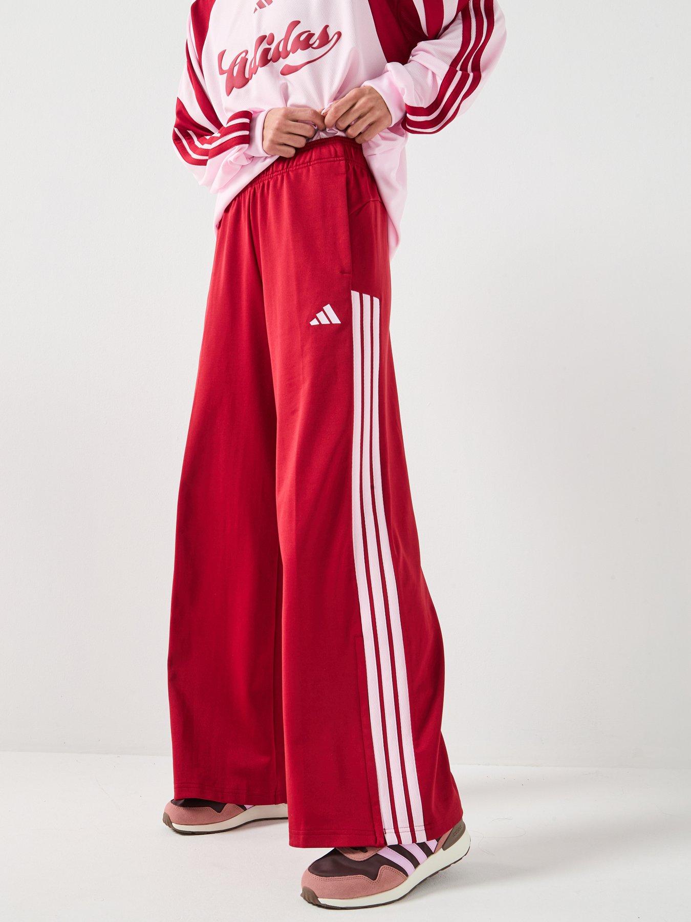 Image 1 of 6 of adidas Sportswear Women's House Of Tiro Wide Leg Pants - Dark Red