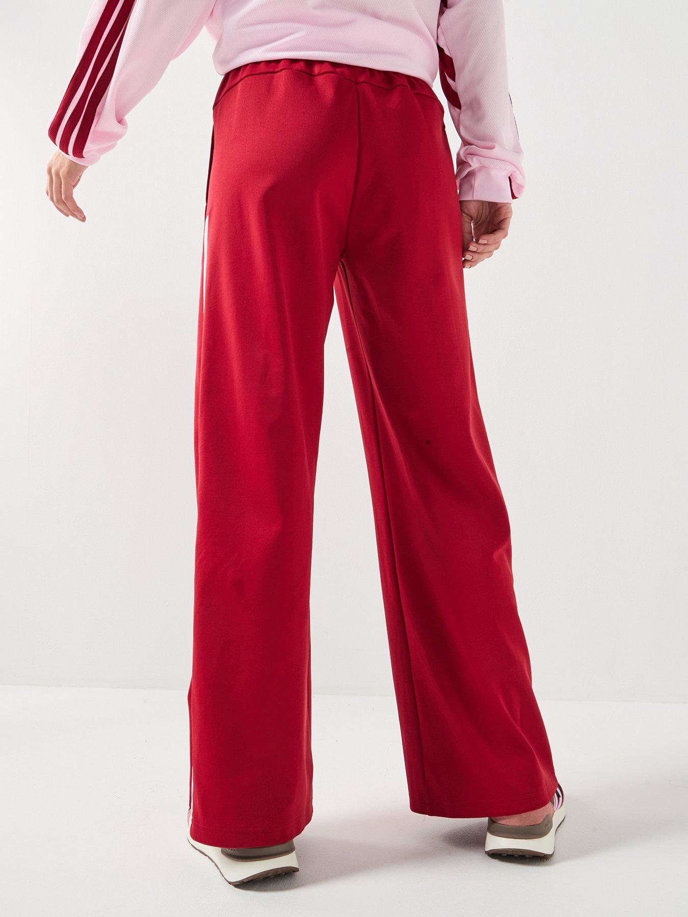 Image 2 of 6 of adidas Sportswear Women's House Of Tiro Wide Leg Pants - Dark Red