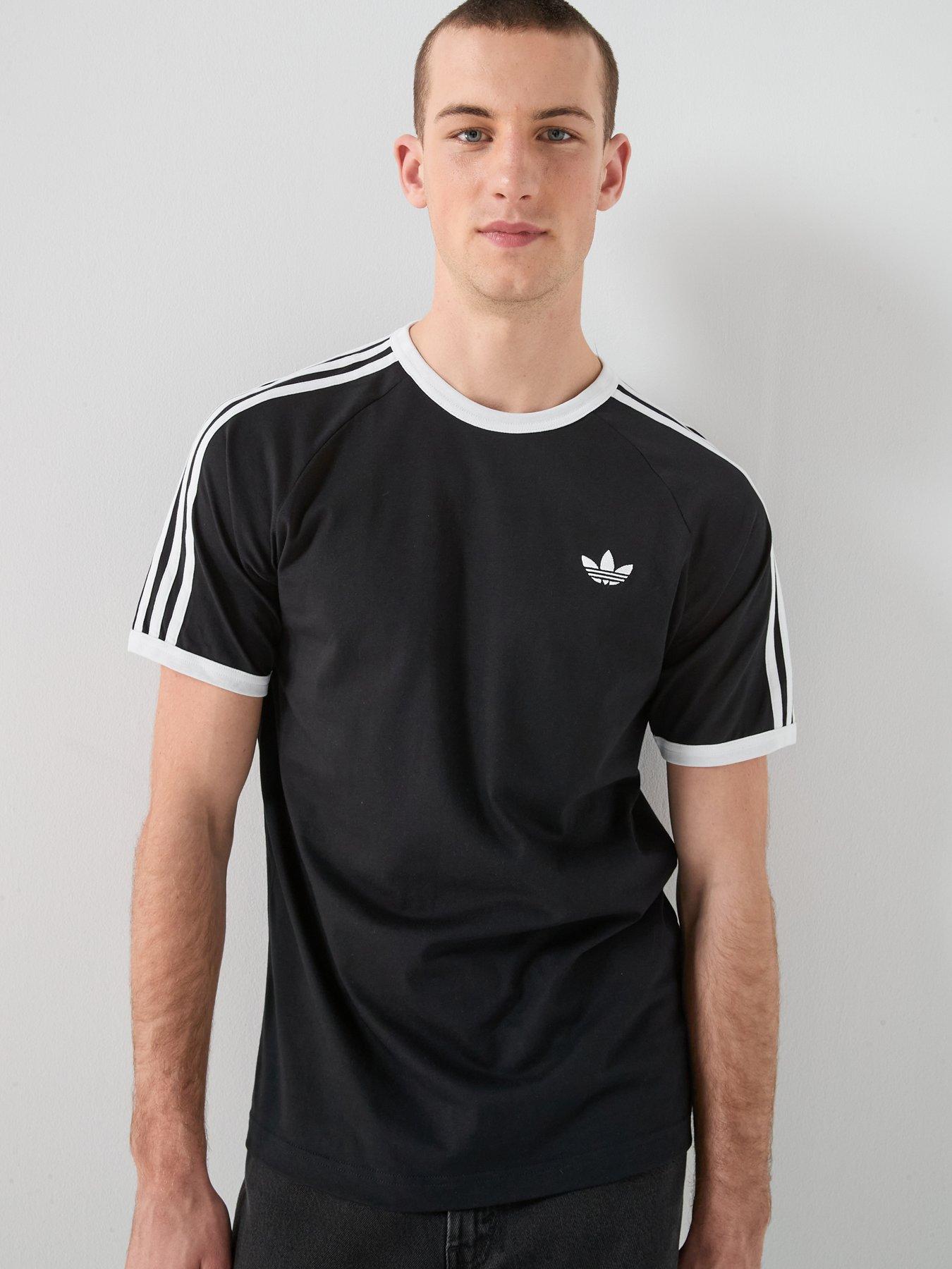 Image 1 of 7 of adidas Originals Men's 3-Stripes T-Shirt - Black