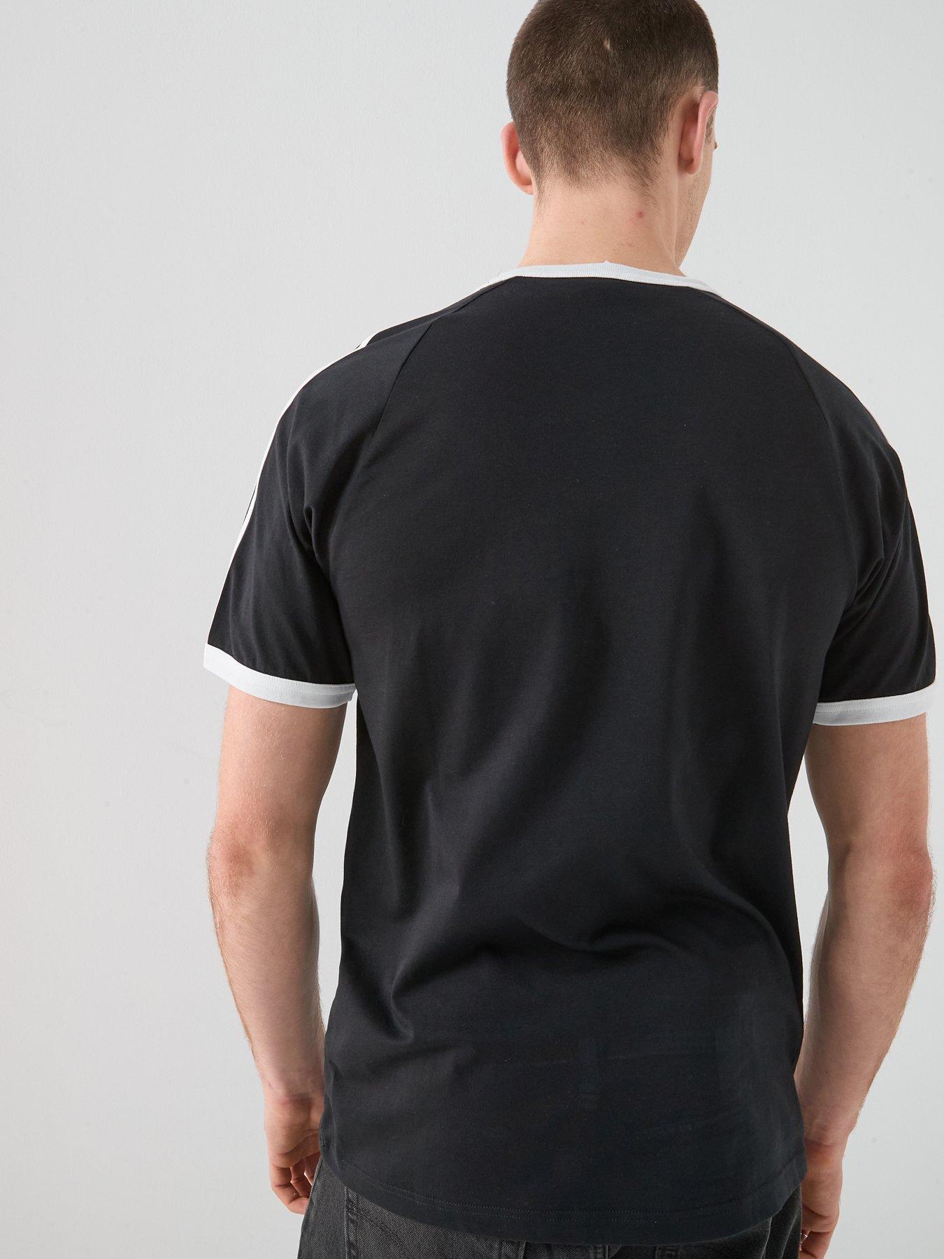 Image 2 of 7 of adidas Originals Men's 3-Stripes T-Shirt - Black