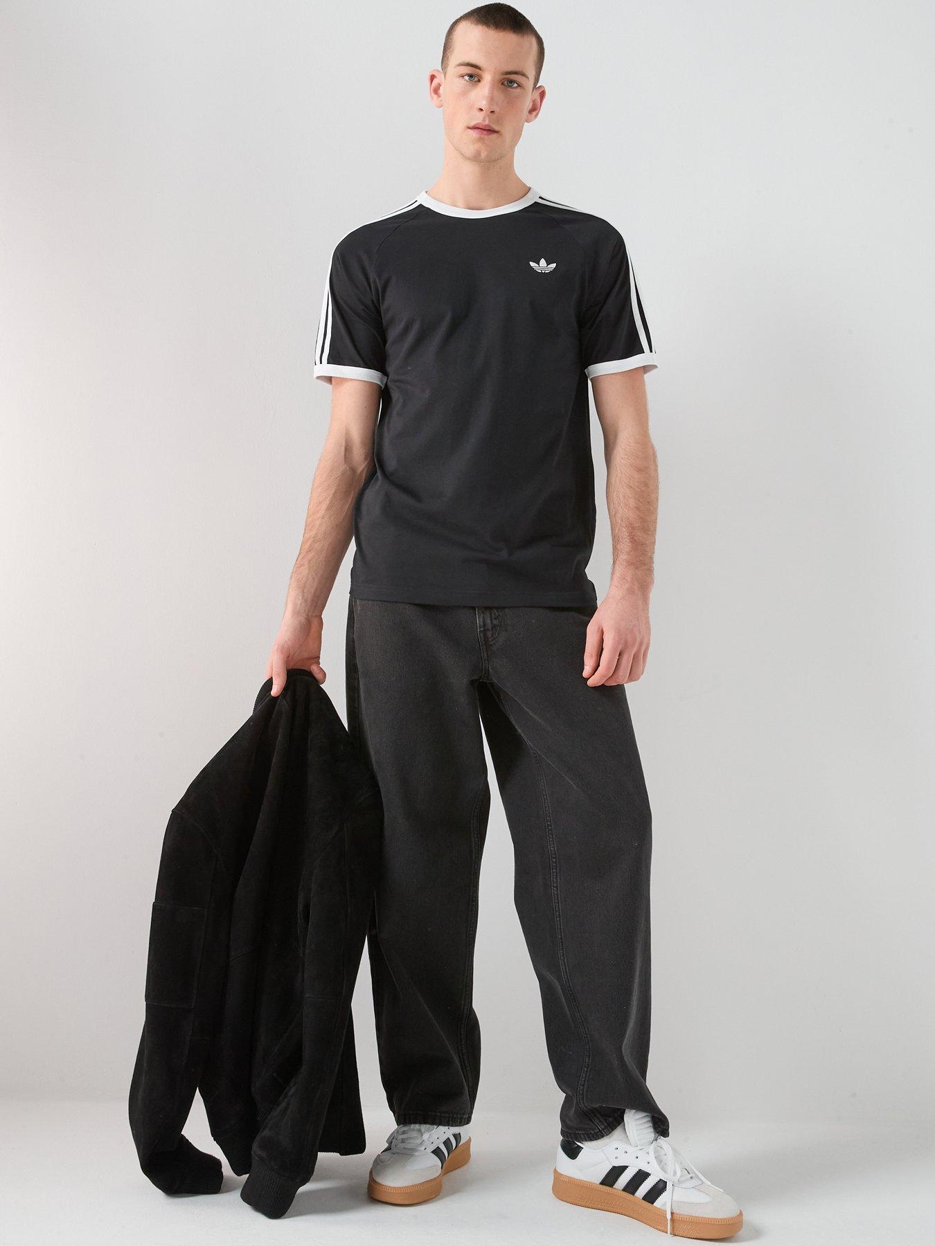 Image 3 of 7 of adidas Originals Men's 3-Stripes T-Shirt - Black