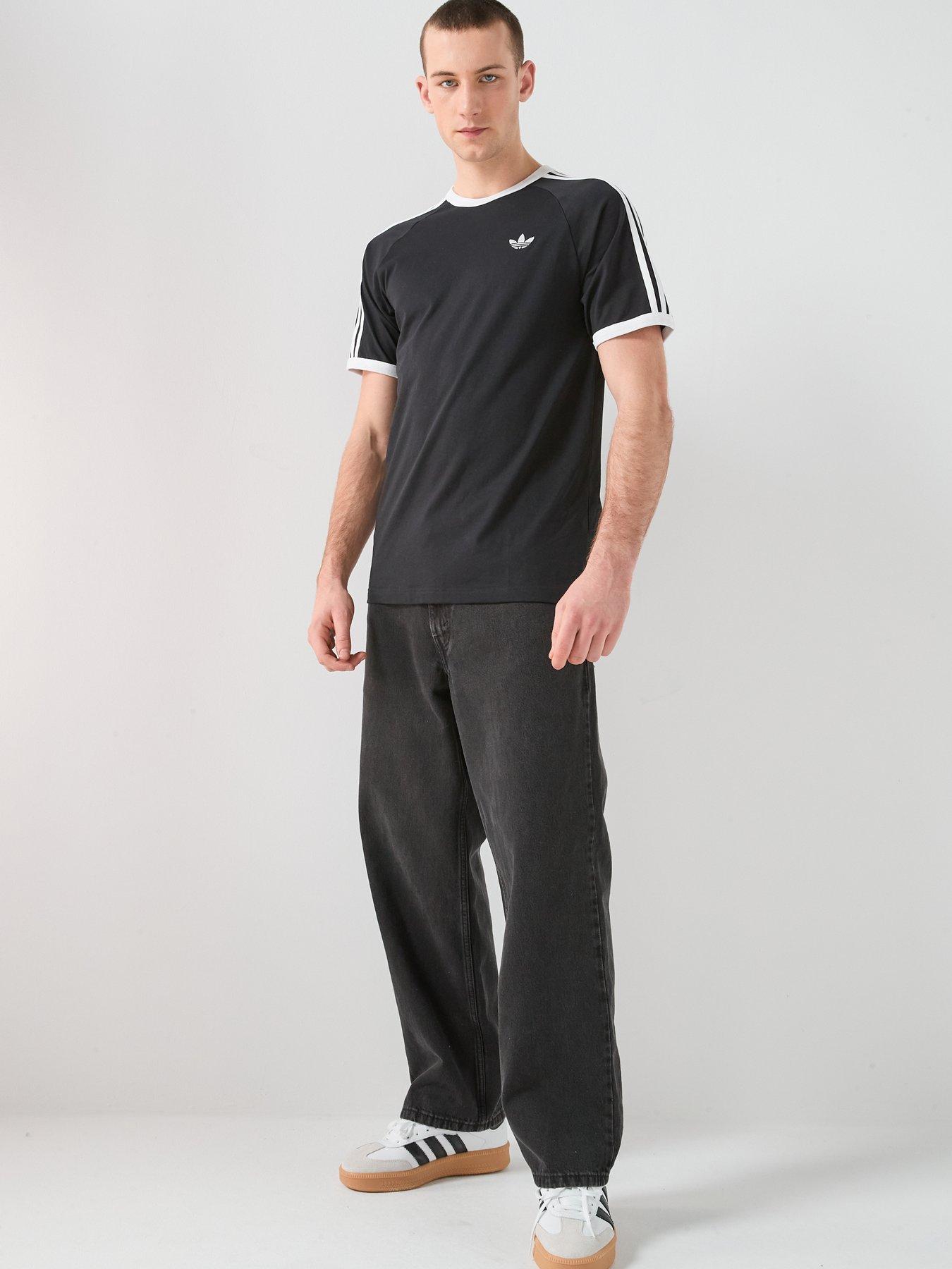 Image 5 of 7 of adidas Originals Men's 3-Stripes T-Shirt - Black