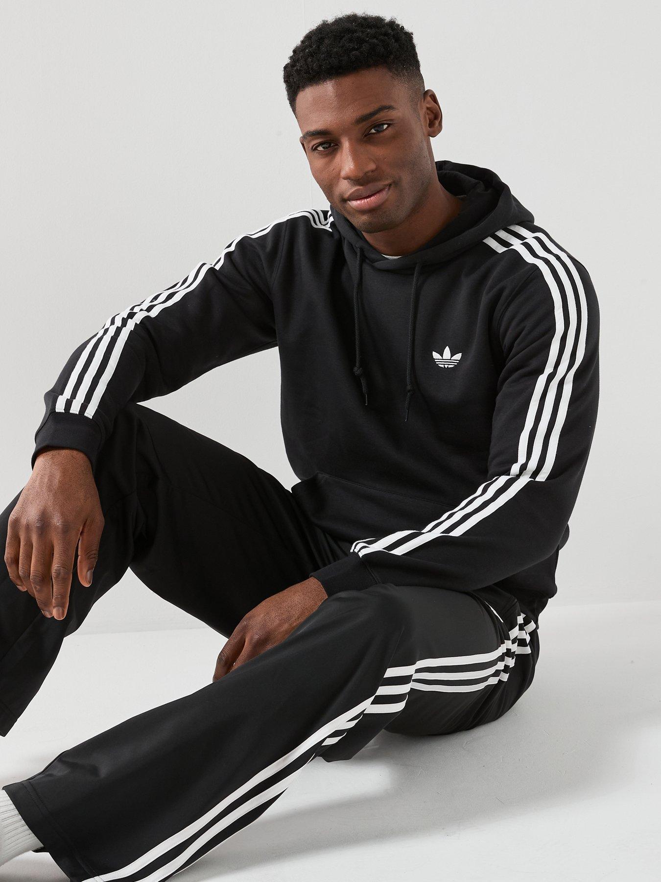 adidas Originals Men's 3-Stripes Hoodie - Black