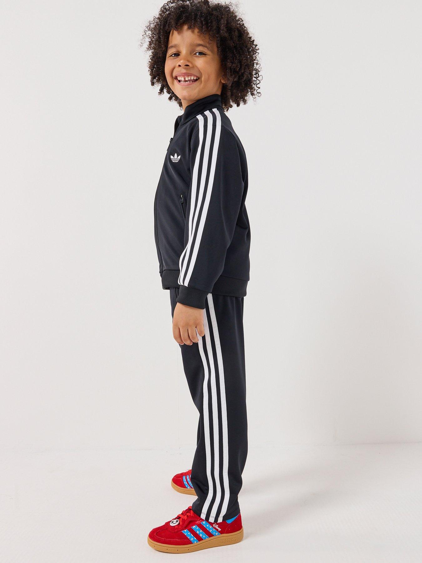 adidas Originals Kids Unisex Firebird Tracksuit - Black/White