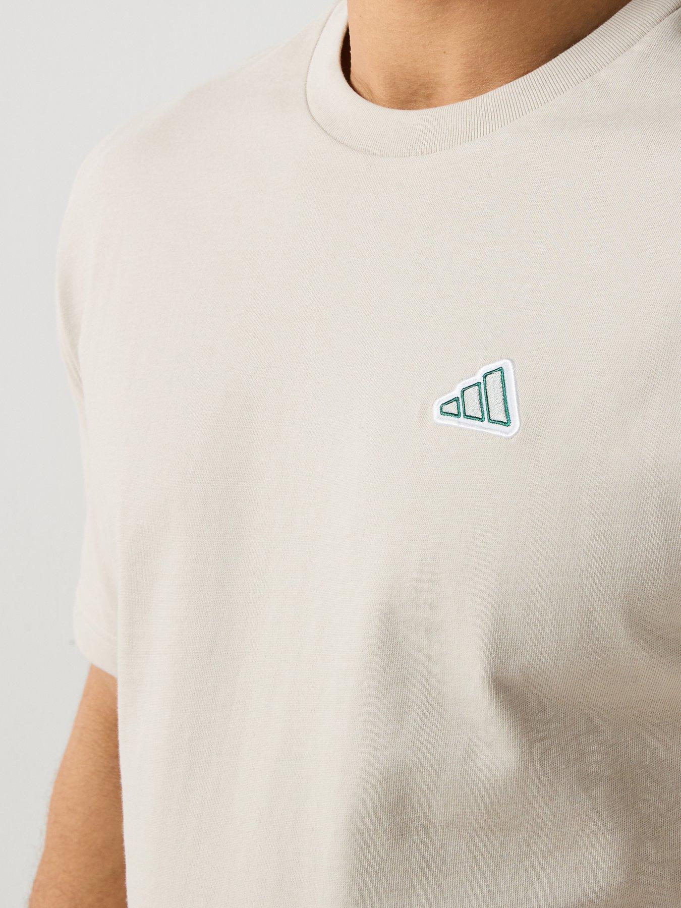 Image 4 of 5 of adidas Sportswear Men's Small Logo Icon T-Shirt - Beige