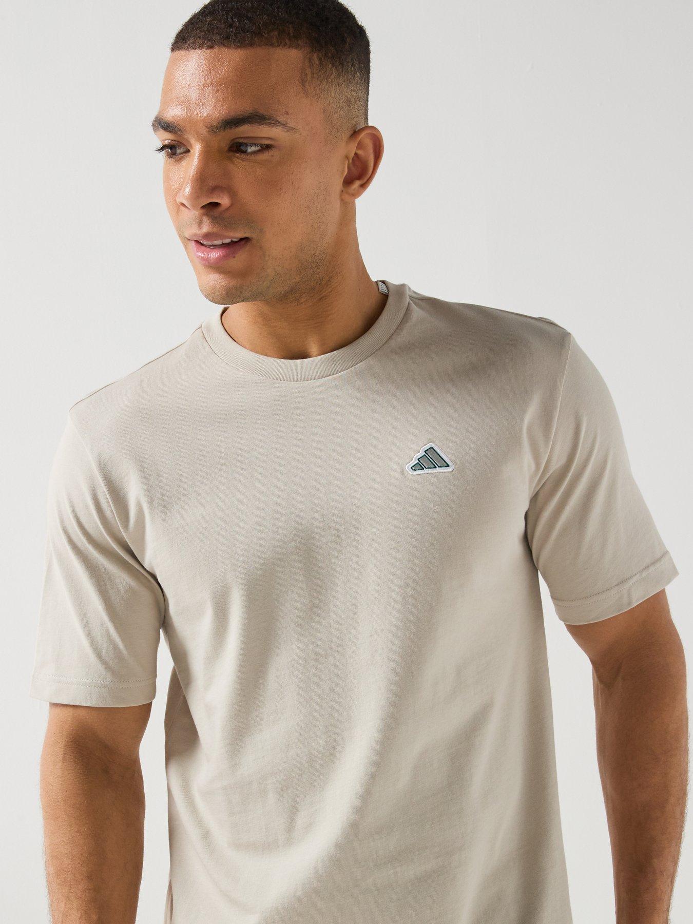 Image 5 of 5 of adidas Sportswear Men's Small Logo Icon T-Shirt - Beige