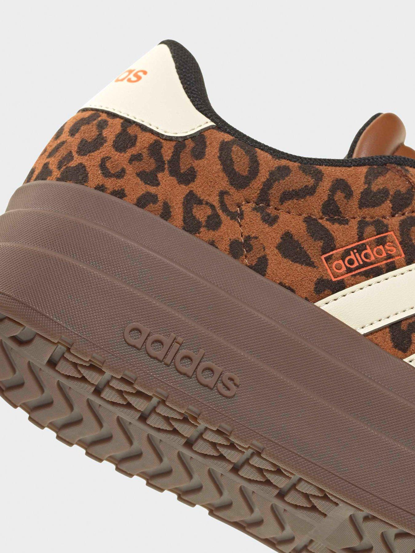 Image 6 of 6 of adidas Sportswear Womens Vl Court Bold Leopard Trainers - Brown