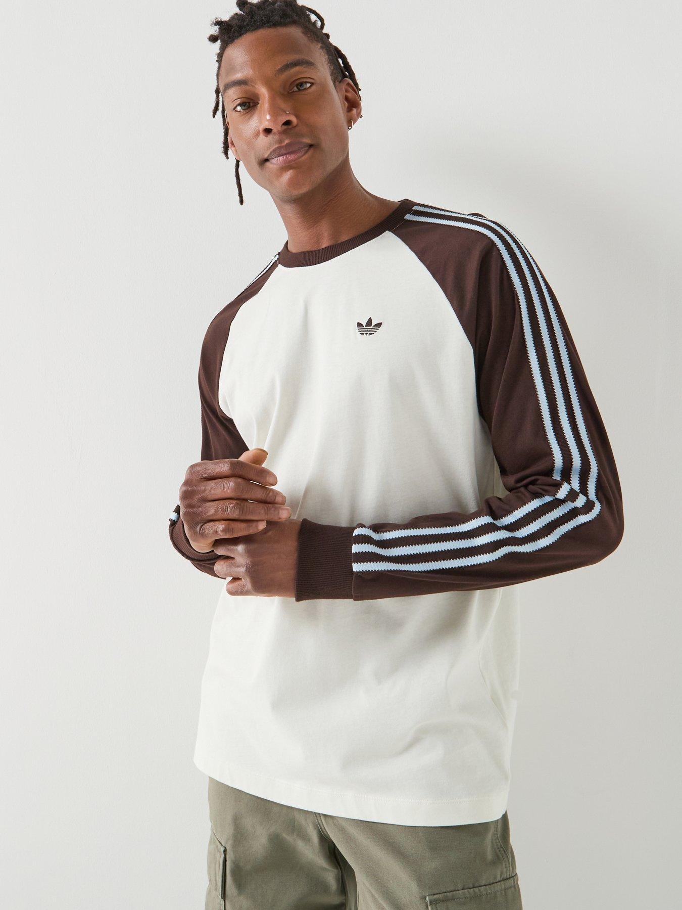 adidas Originals Bc Long Sleeve Cali T-Shirt - Brown/White