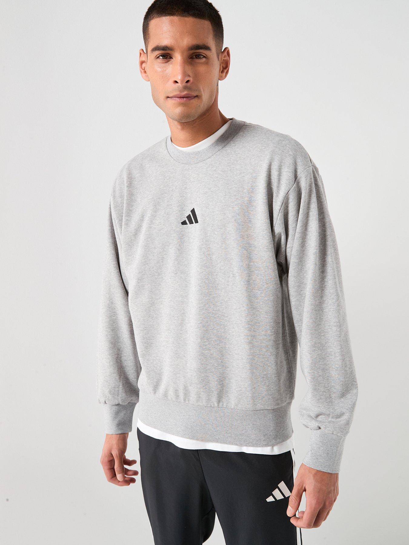 adidas Sportswear Men's Essentials Feelcozy French Terry Sweatshirt - Grey