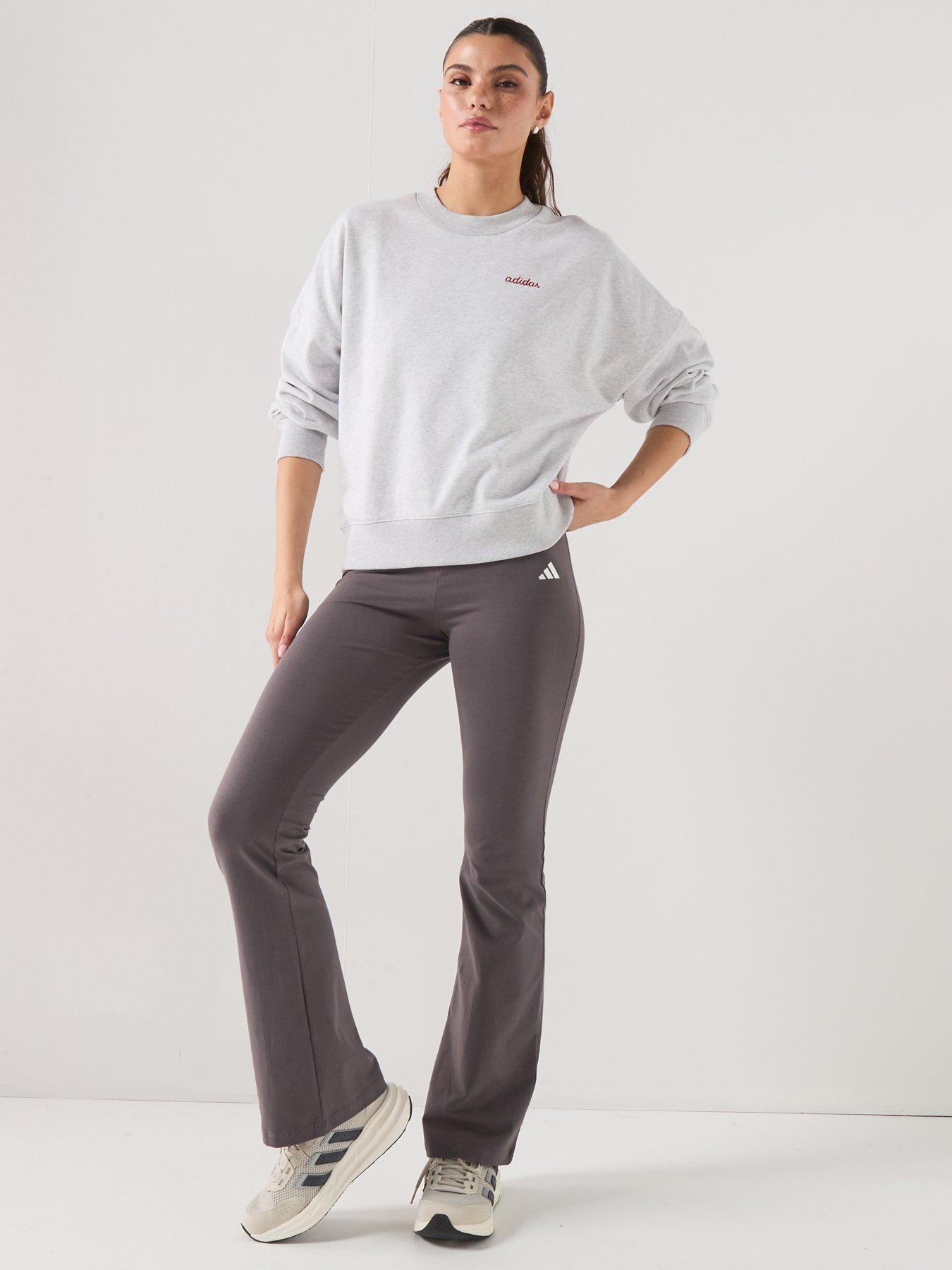 Image 5 of 6 of adidas Sportswear Women's Seasonal Essentials Colourpop Sweatshirt With Embroidered Graphic - Grey