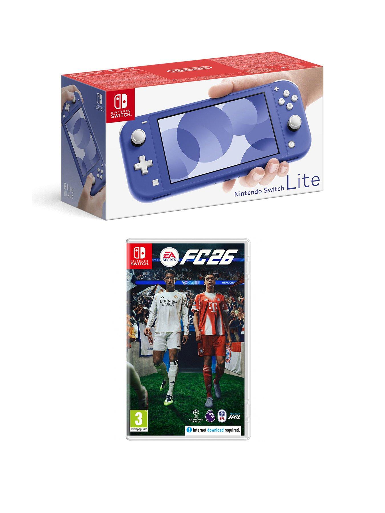 Image 1 of 7 of Nintendo Switch Lite Nintendo Switch Lite&nbsp;Console (Blue)&nbsp;with&nbsp;EA Sports FC&nbsp;26