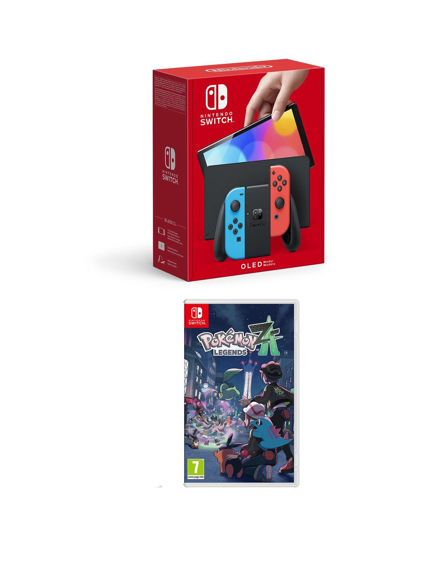 Nintendo Switch OLED Neon Blue/Neon Red Console  &  Pokemon Legends Z-A