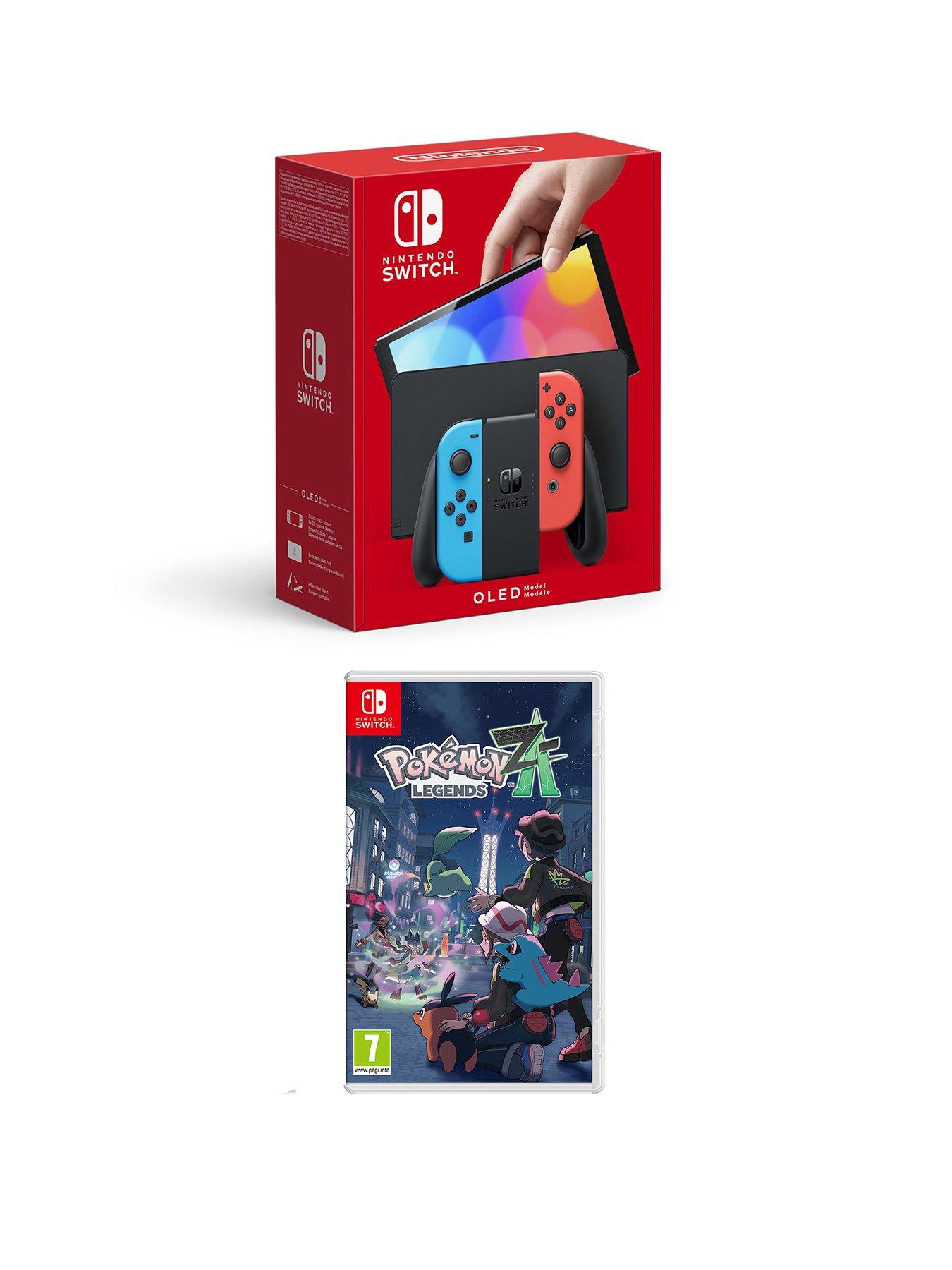 Nintendo Switch OLED Neon Blue/Neon Red Console  &  Pokemon Legends Z-A