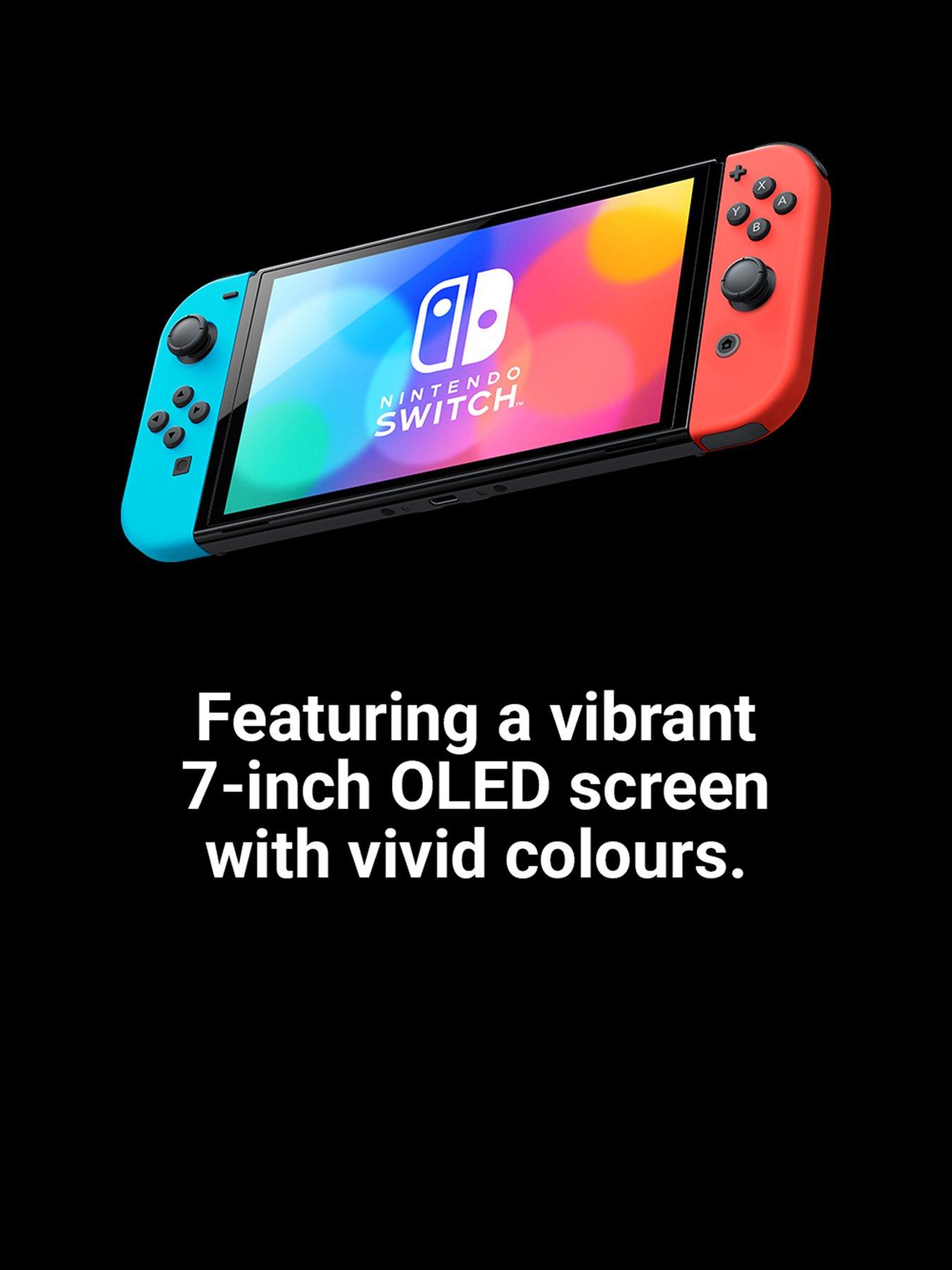 Image 2 of 7 of Nintendo Switch OLED Neon Blue/Neon Red&nbsp;Console&nbsp;&amp; Pokemon Legends Z-A