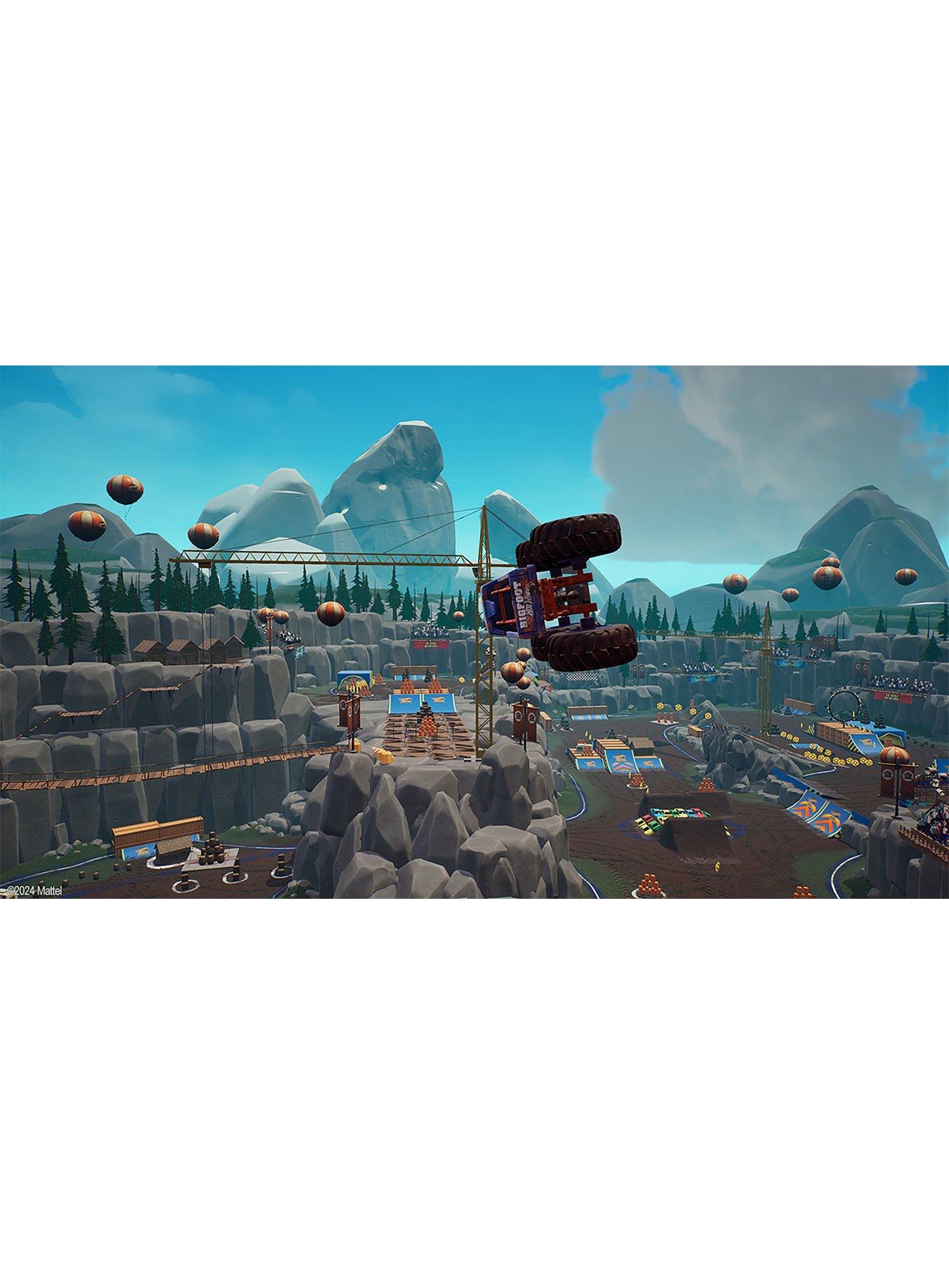  image of nintendo-switch-neonnbspconsole-plus-hotwheels-monster-truck-amp-mario-kart-8-deluxe