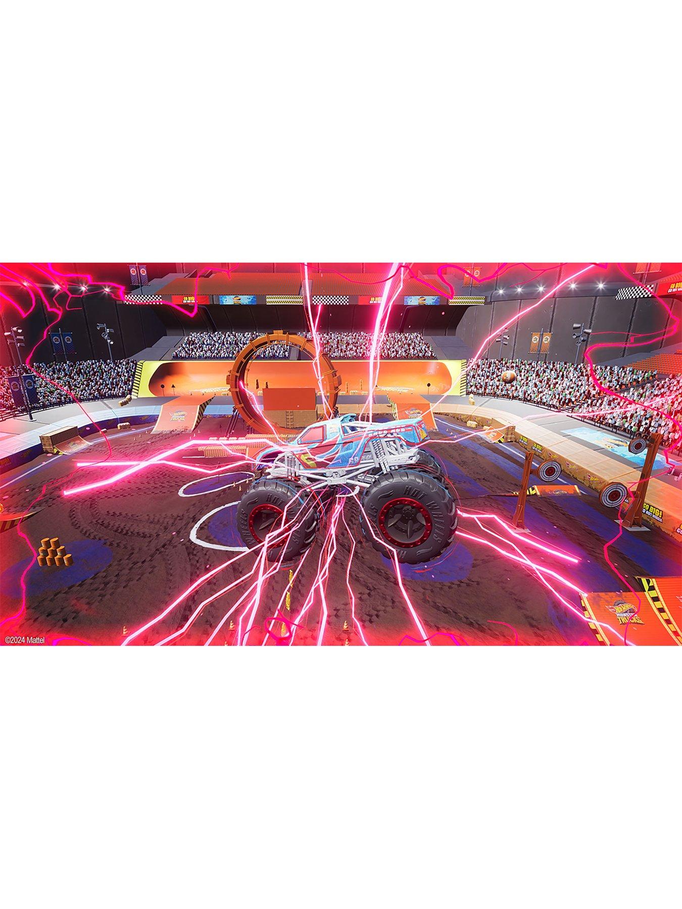  image of nintendo-switch-neonnbspconsole-plus-hotwheels-monster-truck-amp-mario-kart-8-deluxe