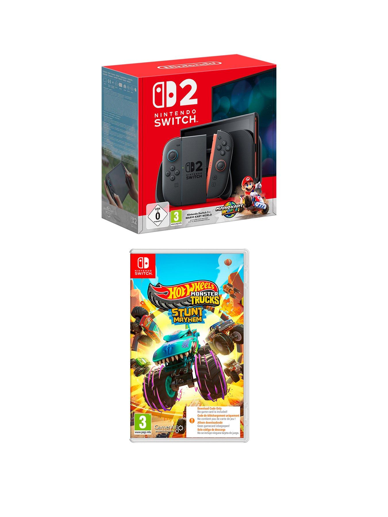 Image 1 of 7 of Nintendo Switch 2 Console plus Mario Kart World &amp; Hot Wheels Monster Truck