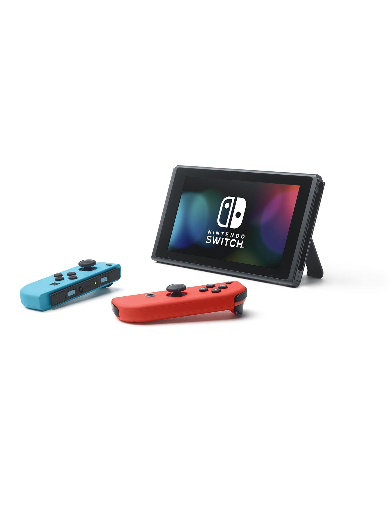 Image 4 of 7 of Nintendo Switch Console + Rematch Wireless Controller&nbsp;- Invincible Mario + Airlite Fit Ghost Purple Headset