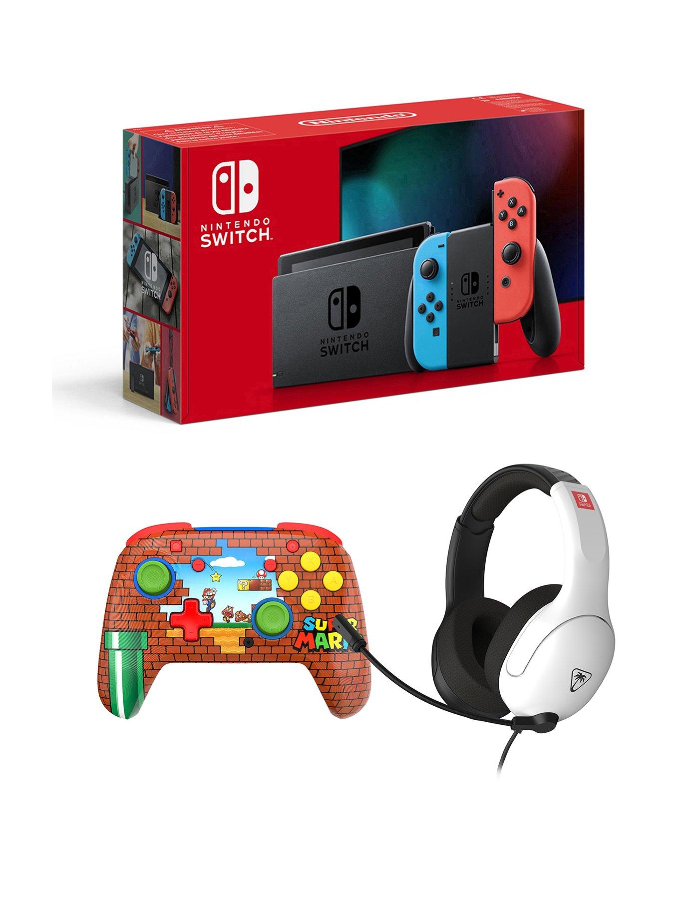nintendo-switchnbspconsole-rematch-wireless-controllernbsp--mario-bricks-reveal-amp-airlite-fit-black-amp-white-headset