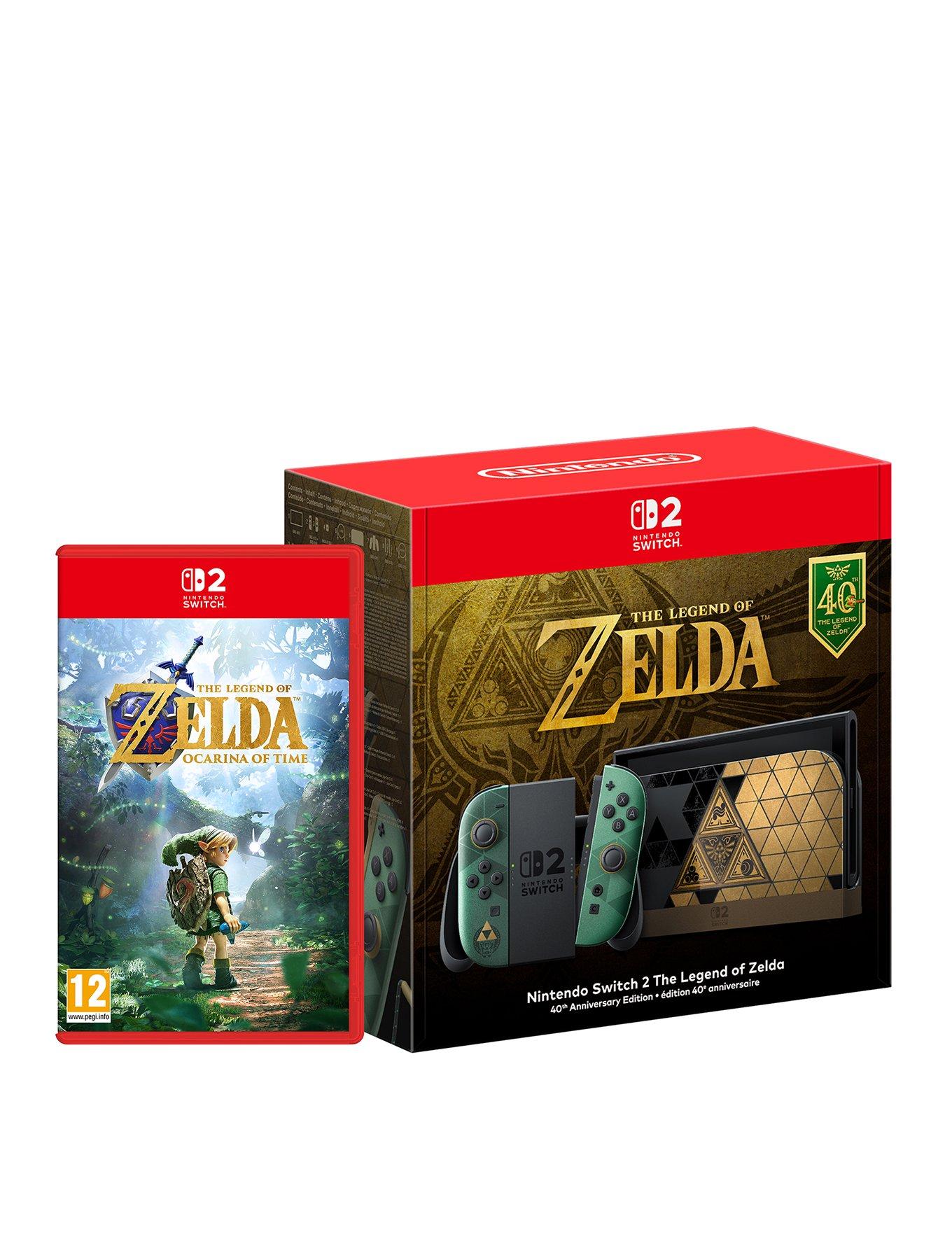 Image 1 of 7 of Nintendo The Legend of Zelda 40th Anniversary Edition Console + The Legend of&nbsp;Zelda:&nbsp;Ocarina of Time - Nintendo Switch 2
