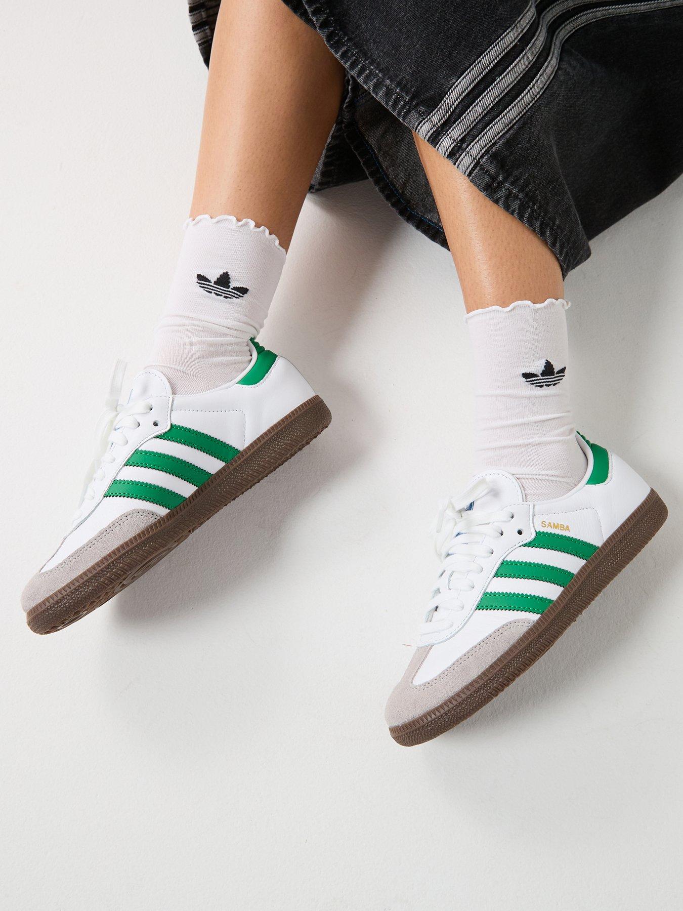 adidas Originals Samba OG Trainers - White/green