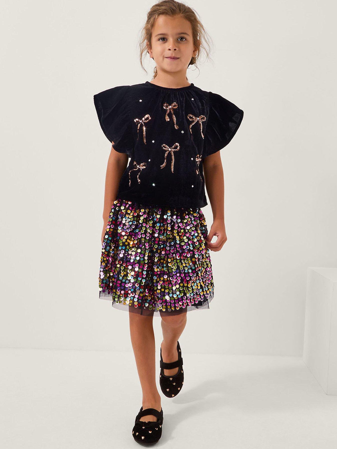 monsoon-girls-velvet-bow-top-amp-sequin-skirt-set-black