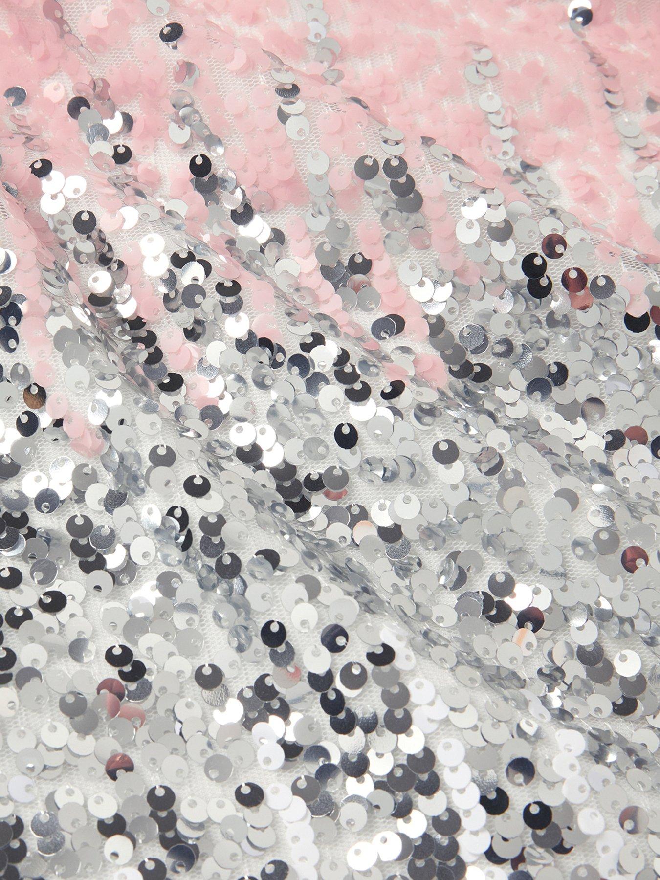 Image 4 of 4 of Monsoon Girls Sequin Ombre Dress - Multi