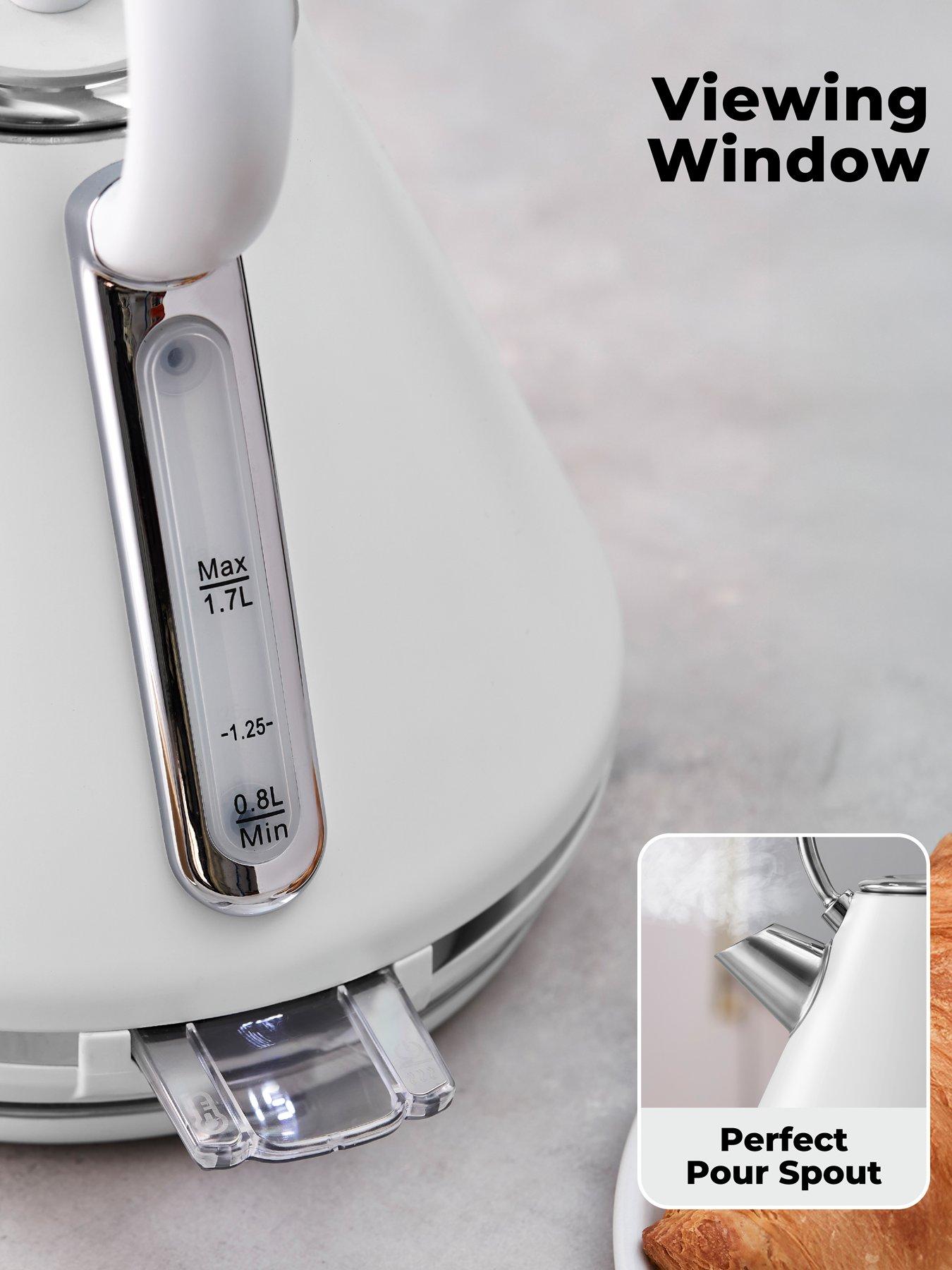  image of tower-mirage-17l-digital-kettle-with-variable-temperature-function-3kw-white-with-chrome-accents