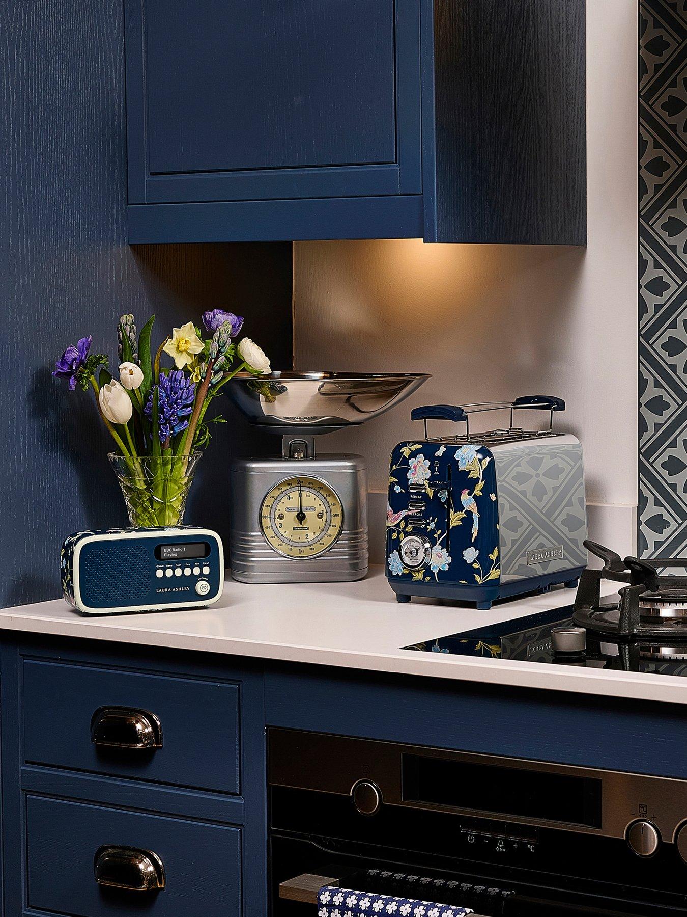 Image 5 of 6 of Laura Ashley 2 Slice Toaster Twin Pack, Elveden Navy