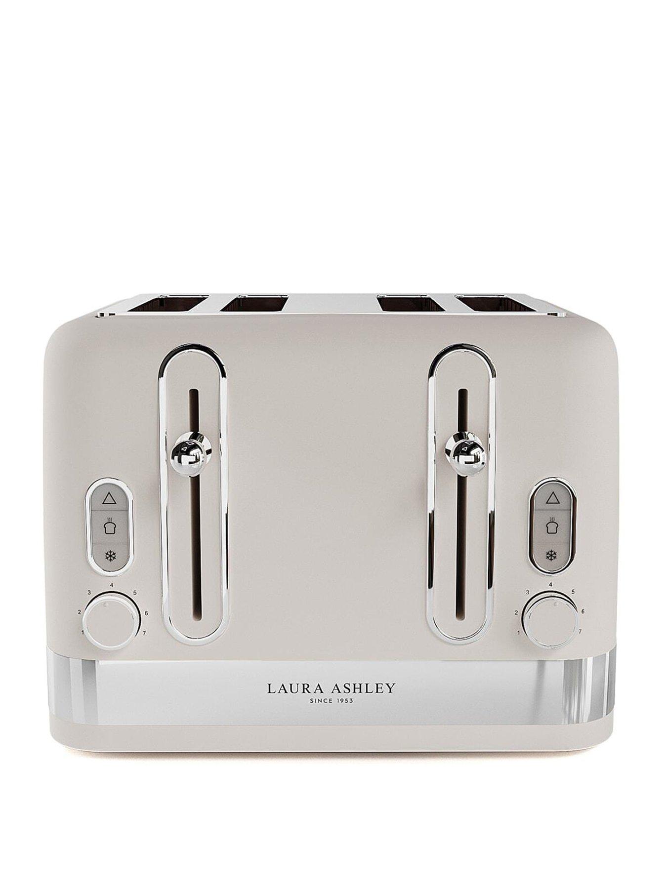 Image 1 of 6 of Laura Ashley 4-Slice Toaster -&nbsp;Dove Grey