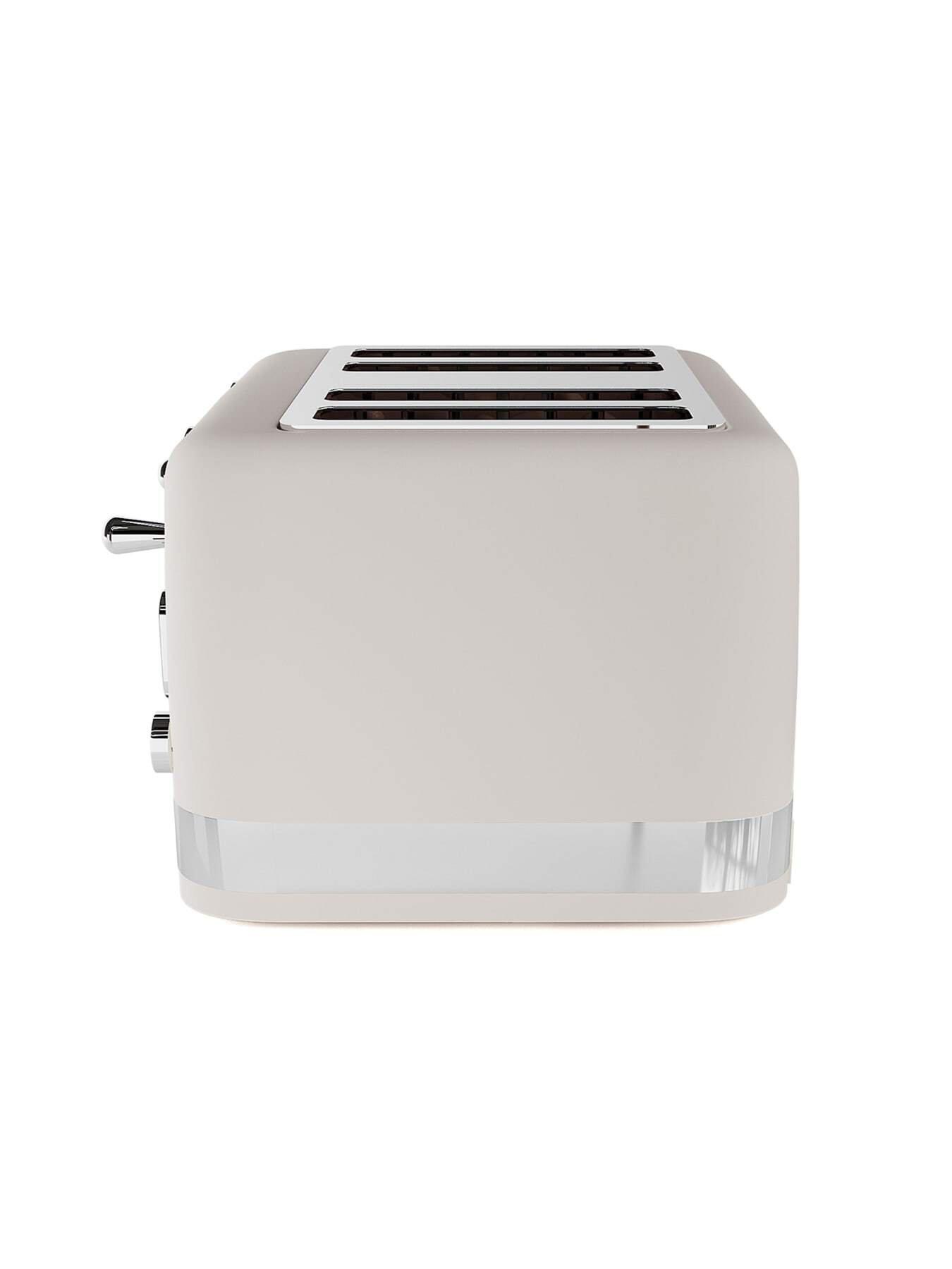 Image 3 of 6 of Laura Ashley 4-Slice Toaster -&nbsp;Dove Grey