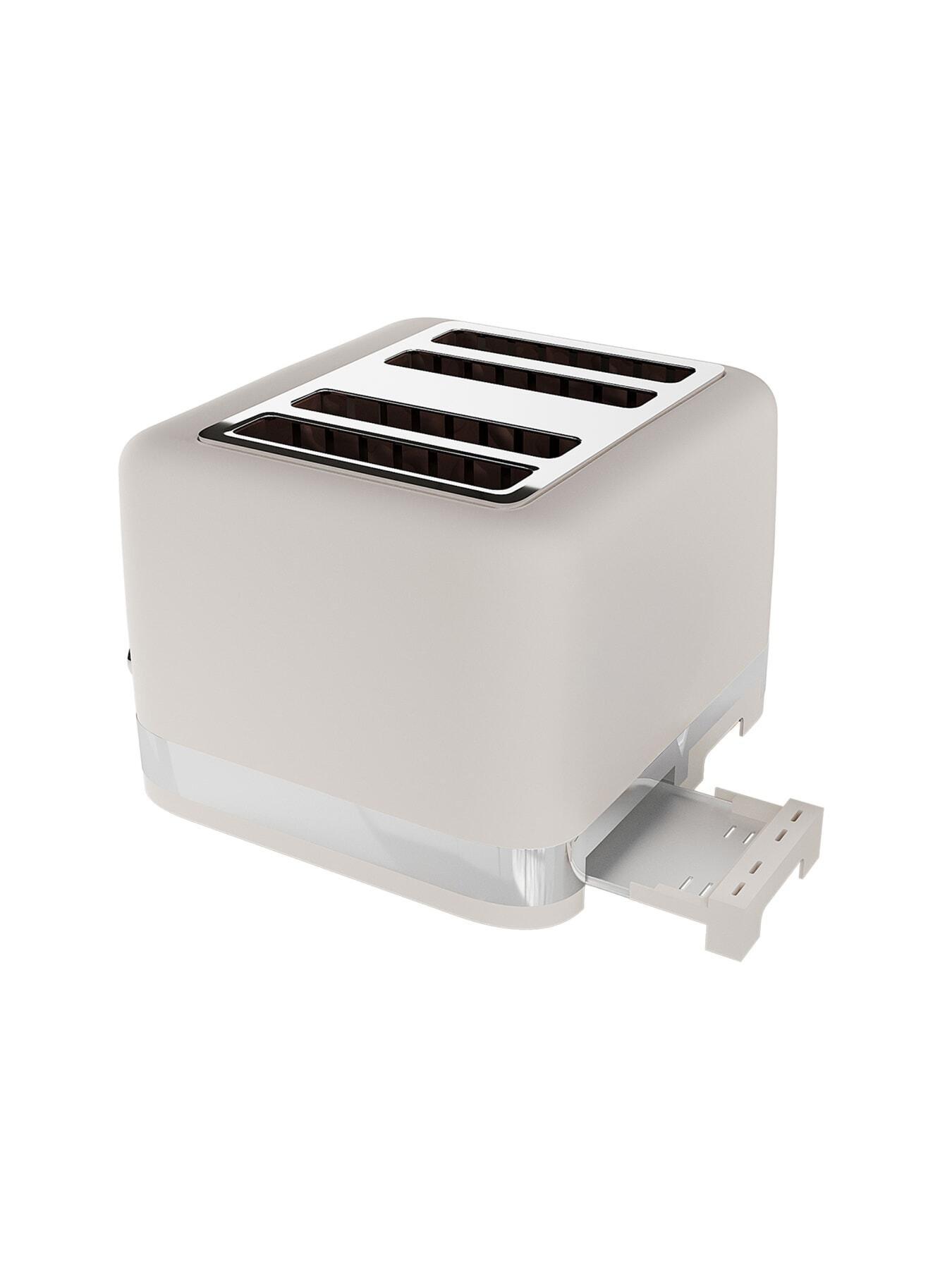 Image 4 of 6 of Laura Ashley 4-Slice Toaster -&nbsp;Dove Grey