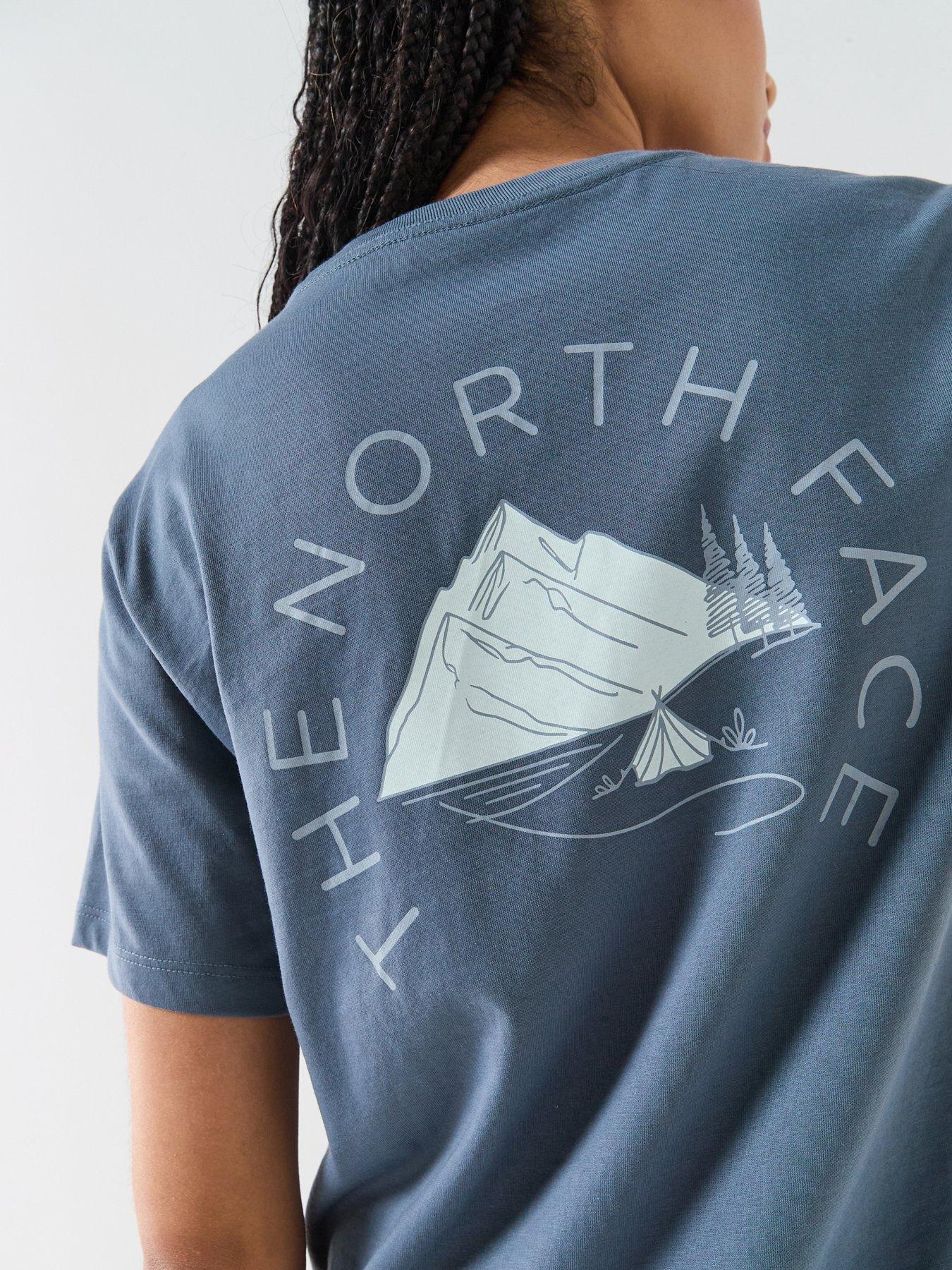 Image 4 of 6 of The North Face Womens Monte Regular Graphic T-Shirt - Grey