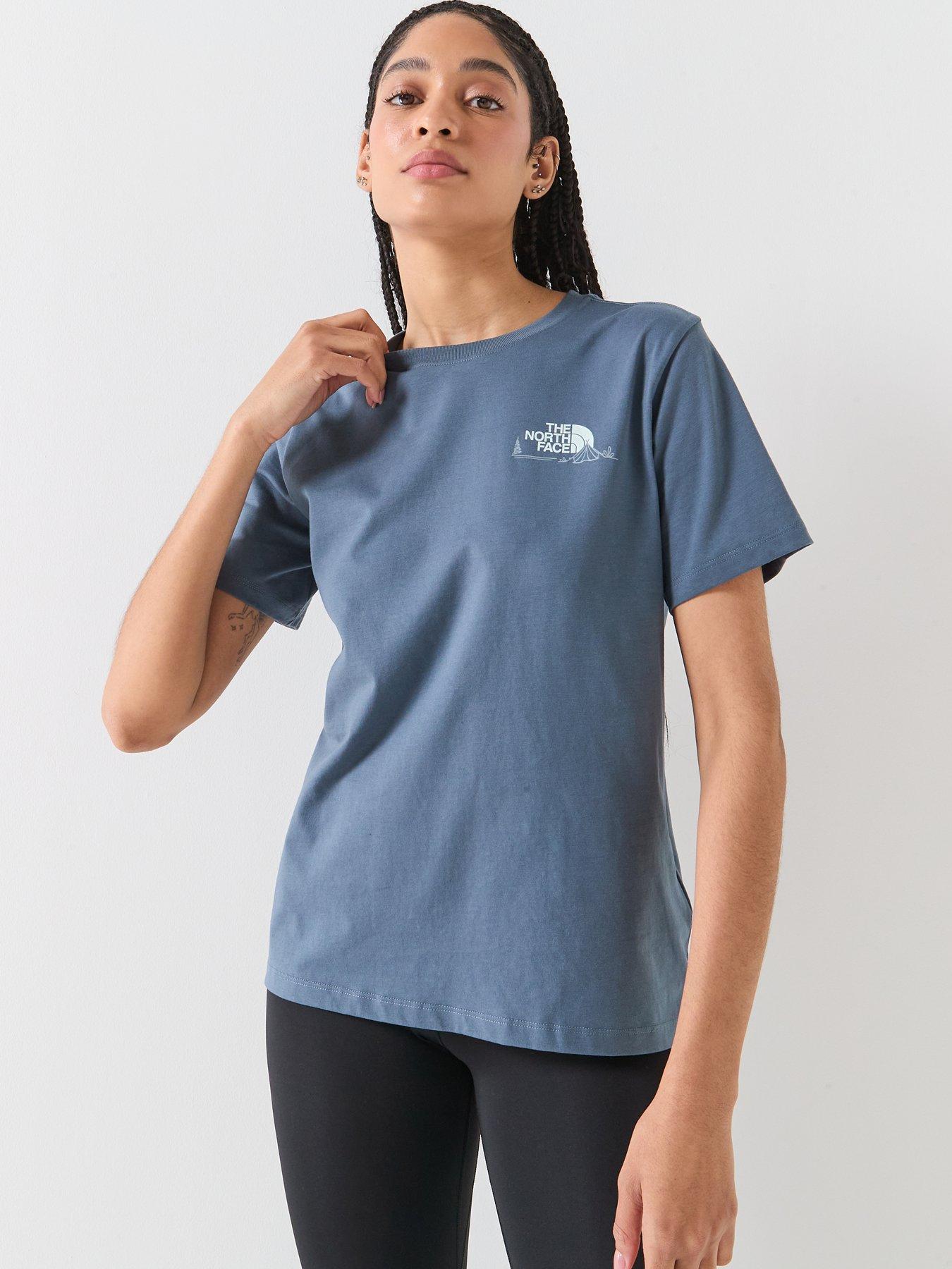 Image 5 of 6 of The North Face Womens Monte Regular Graphic T-Shirt - Grey