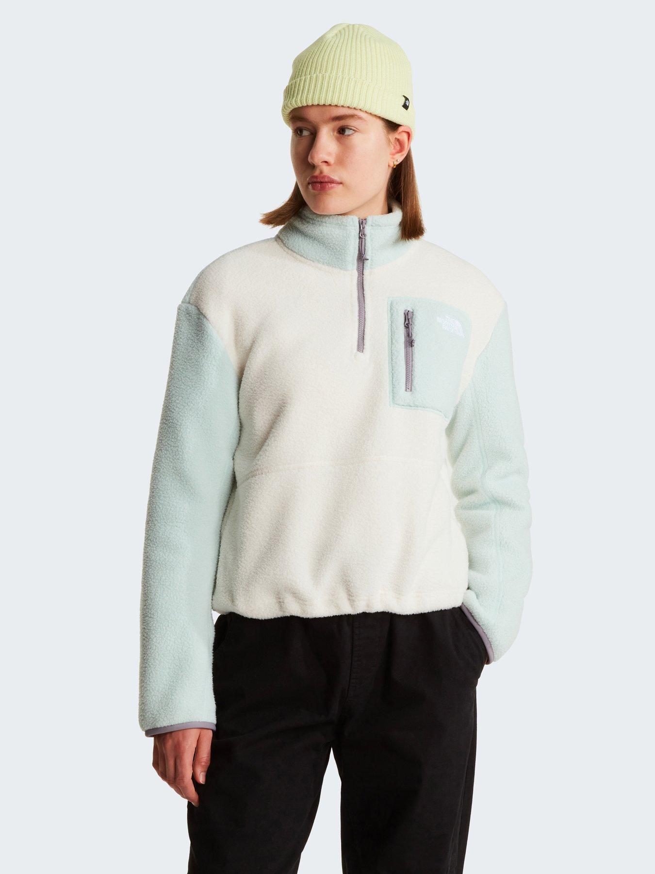 Image 1 of 3 of The North Face Womens Yumiori 1/4 Zip Fleece - White