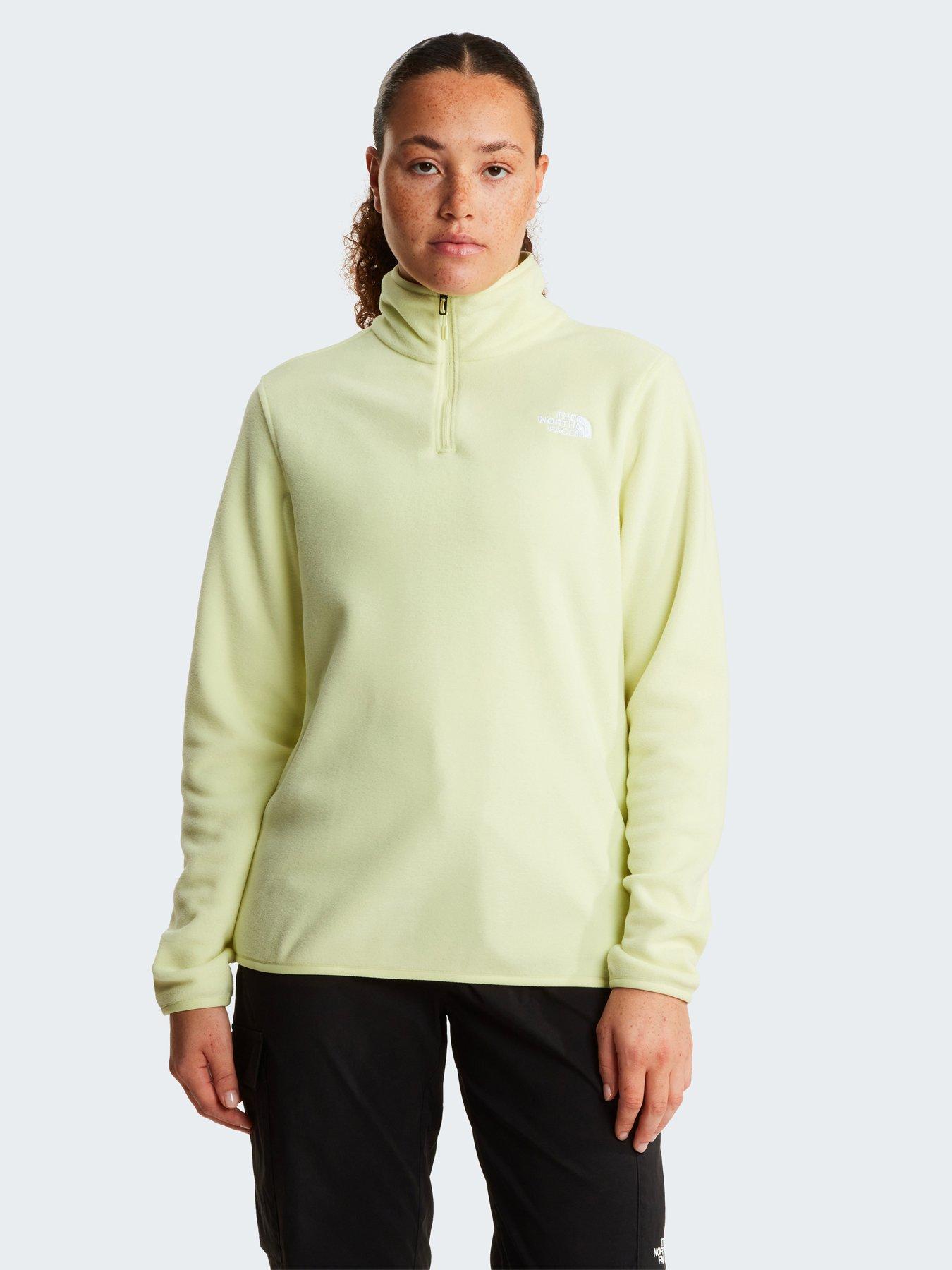 Image 1 of 4 of The North Face Womens Glacier 1/4 Zip Fleece - Yellow